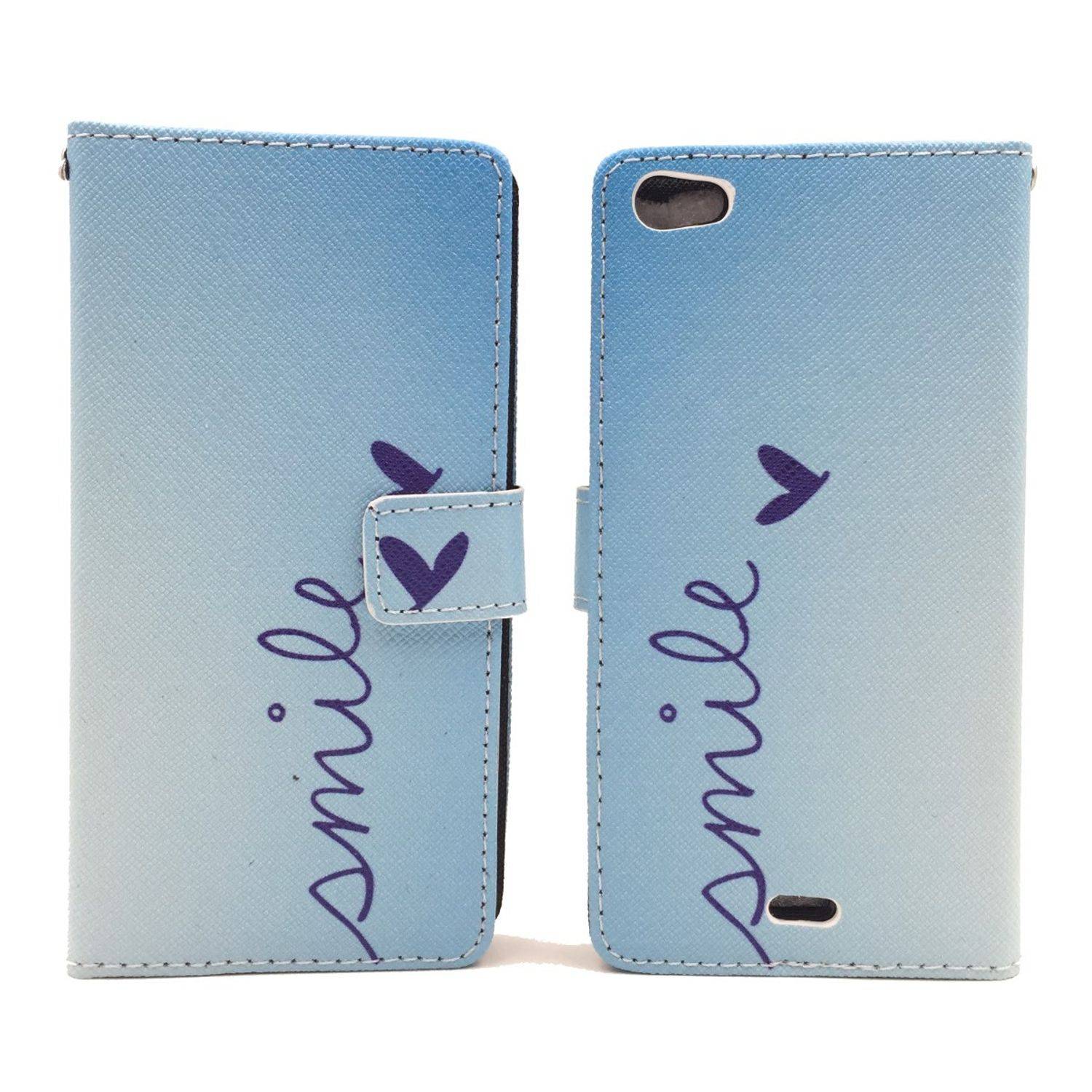 Wiko Highway Pure Handyhülle Bookcover Blau