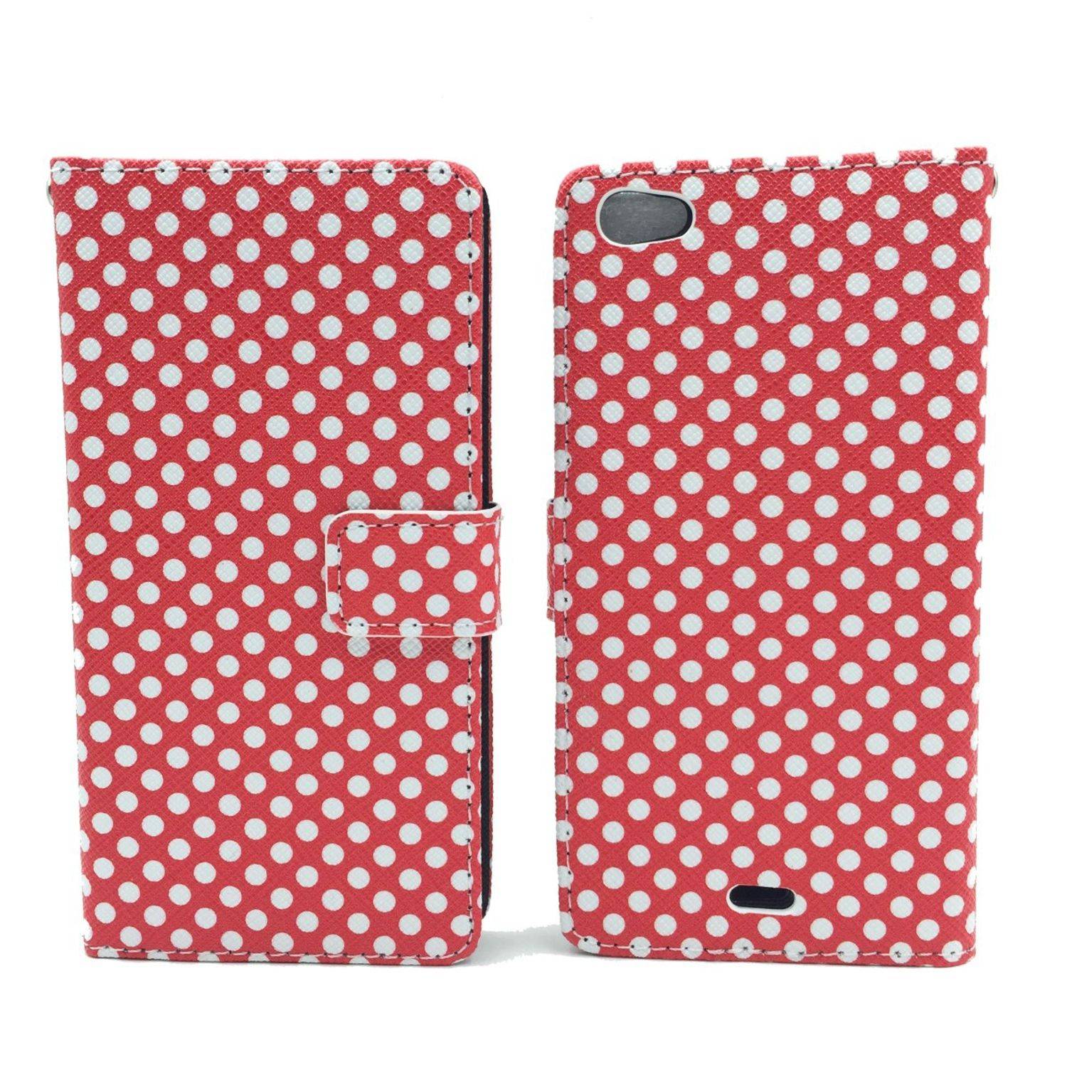 Wiko Highway Pure Handyhülle Bookcover Rot