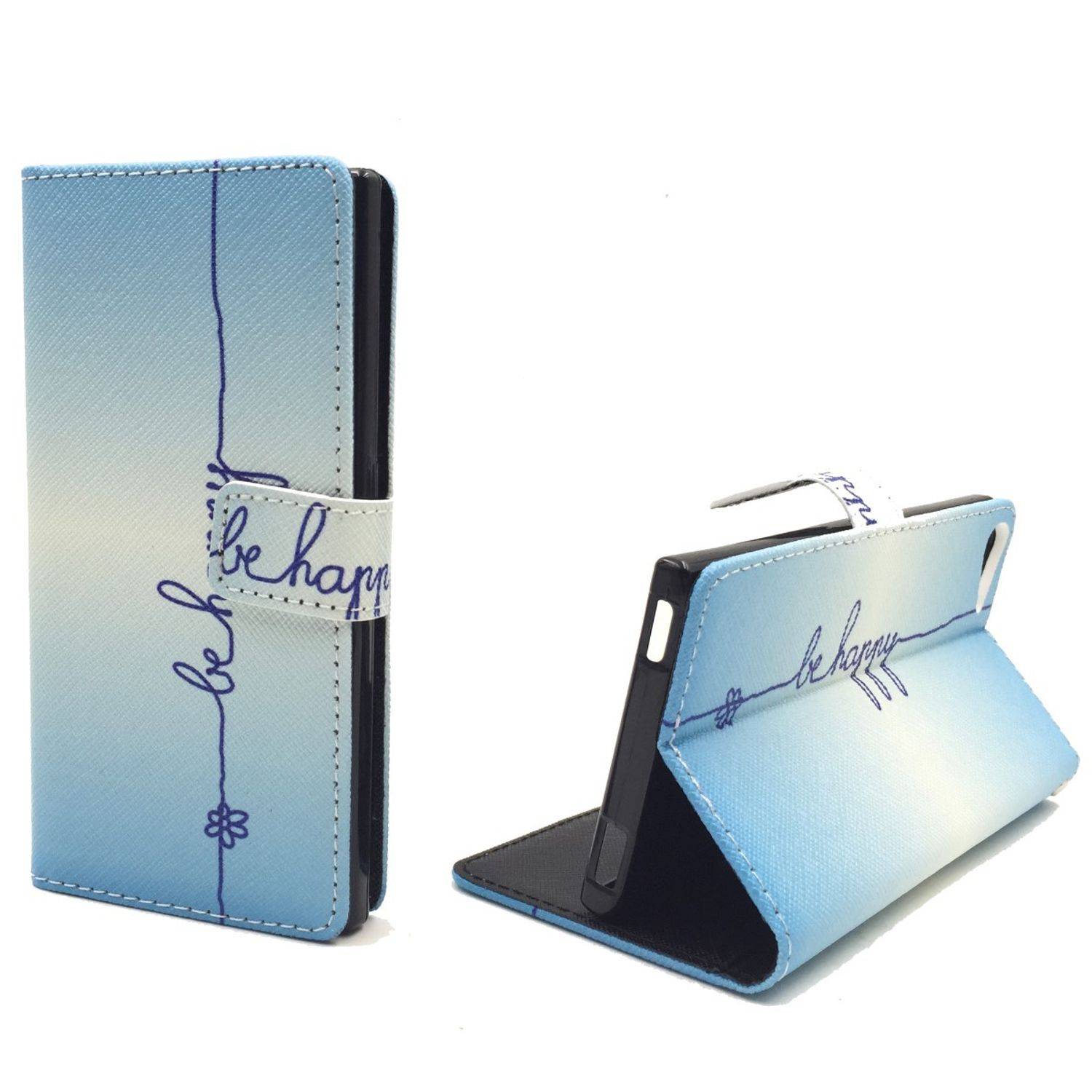 Wiko Highway Star Handyhülle Bookcover Blau