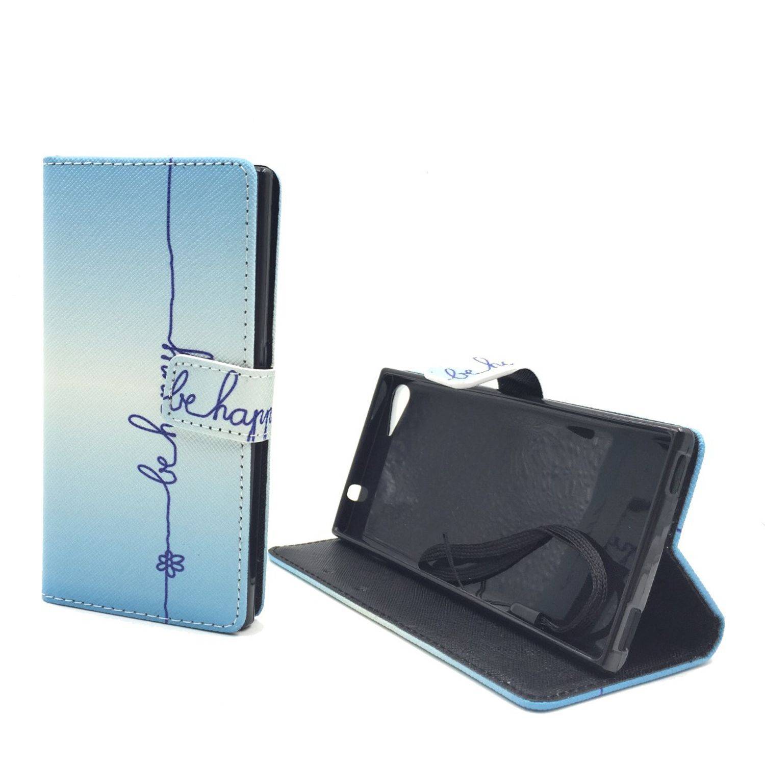 Wiko Highway Star Handyhülle Bookcover Blau