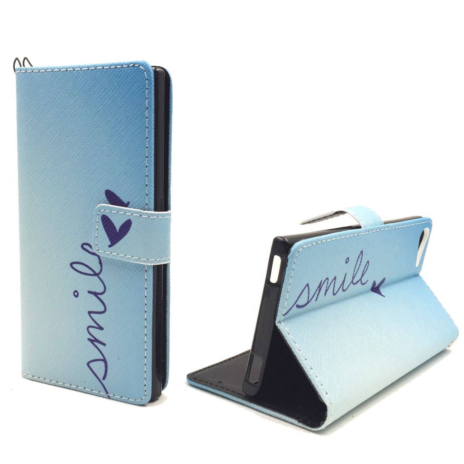 Wiko Highway Star Handyhülle Bookcover Blau