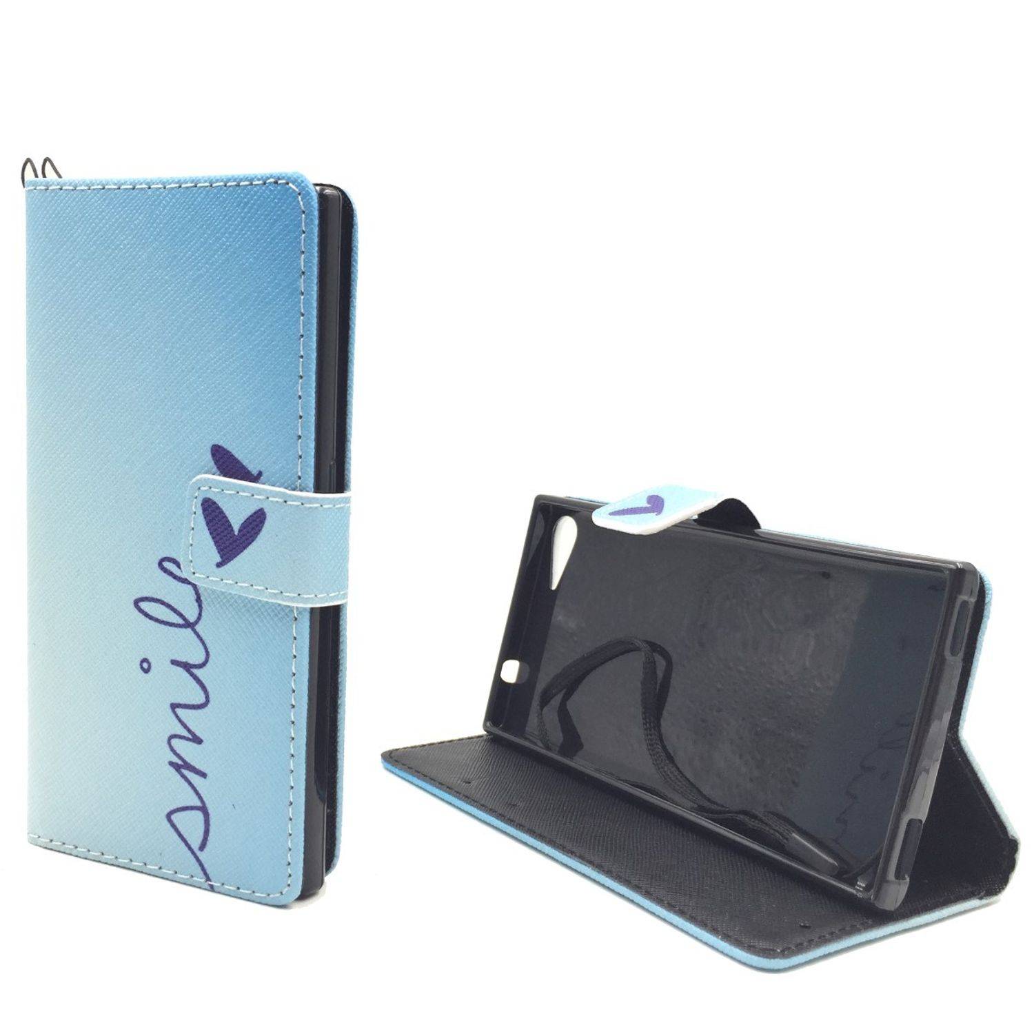 Wiko Highway Star Handyhülle Bookcover Blau