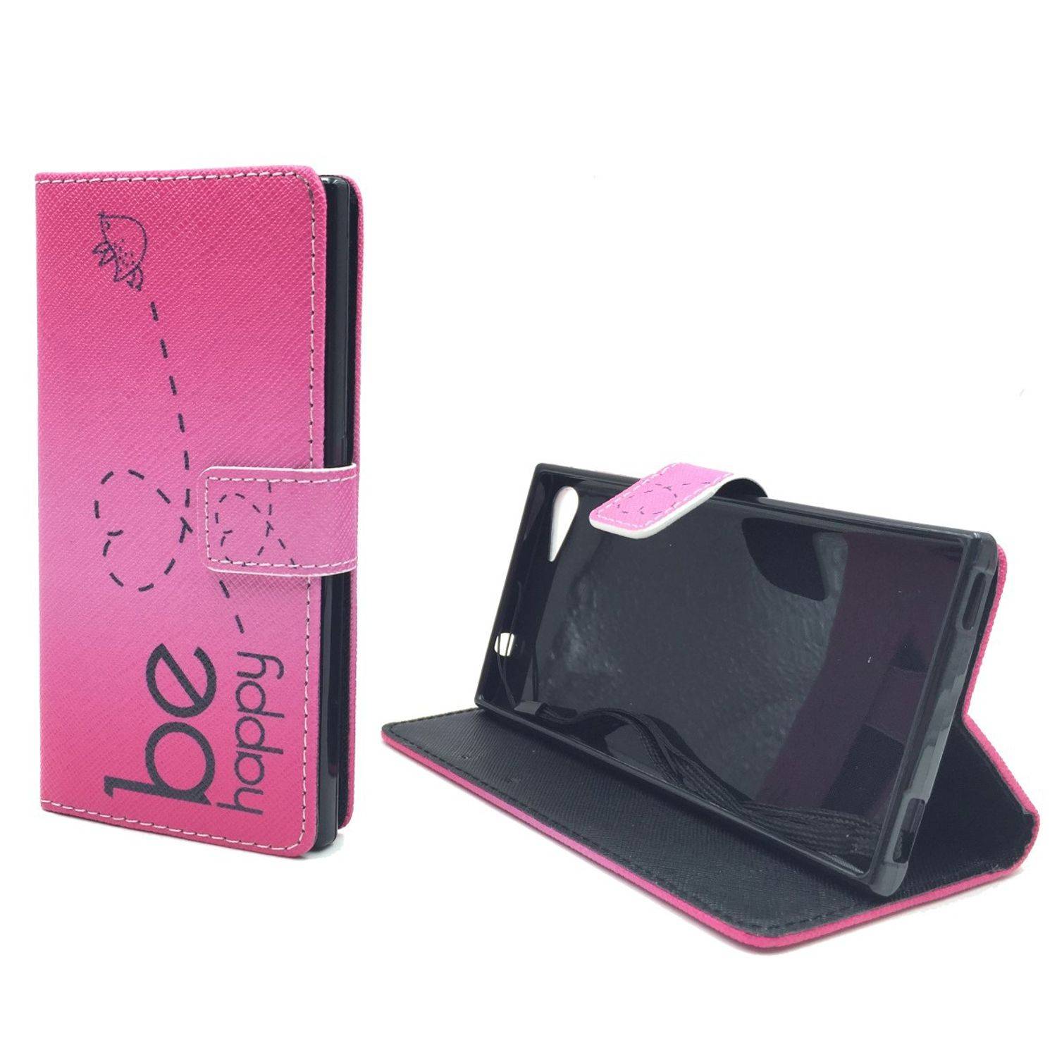 Wiko Highway Star Handyhülle Bookcover Rosa