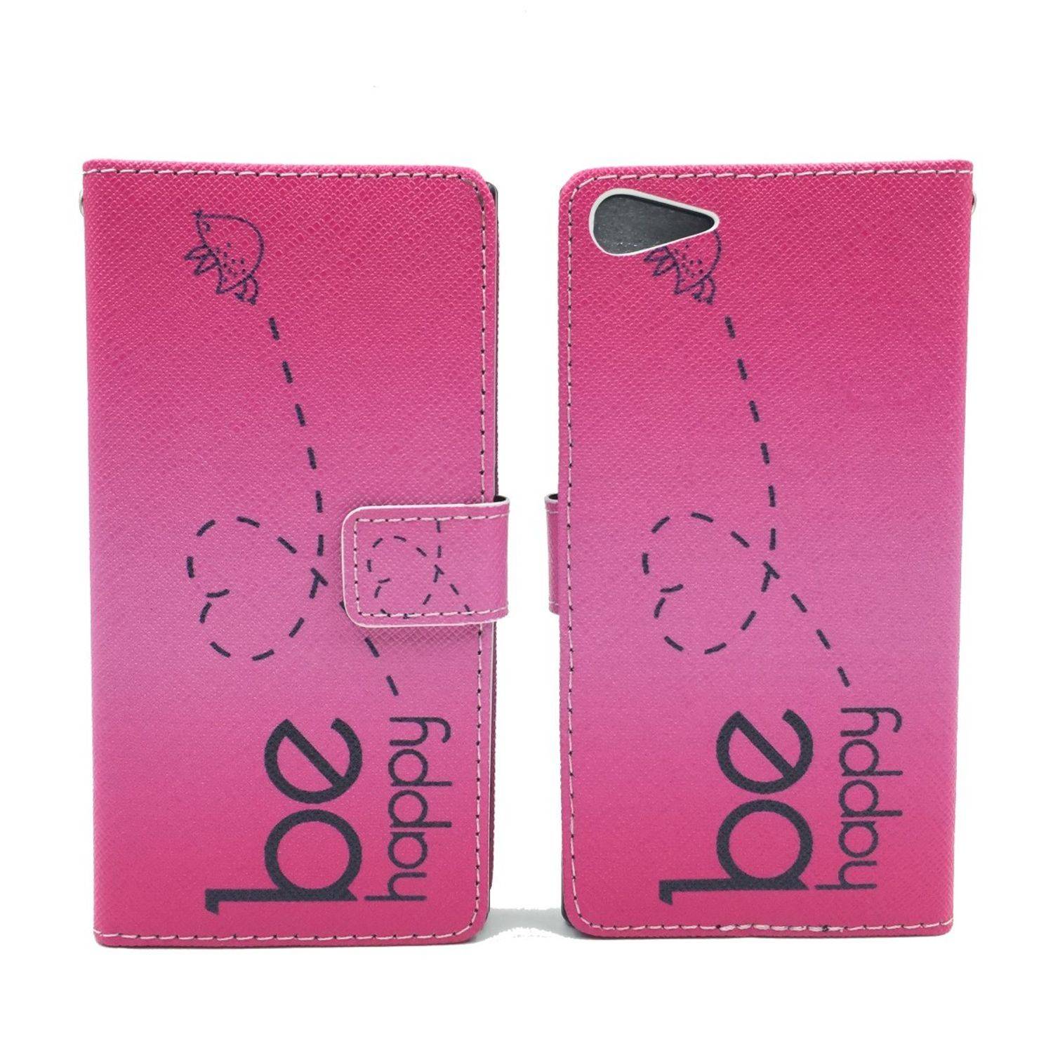 Wiko Highway Star Handyhülle Bookcover Rosa