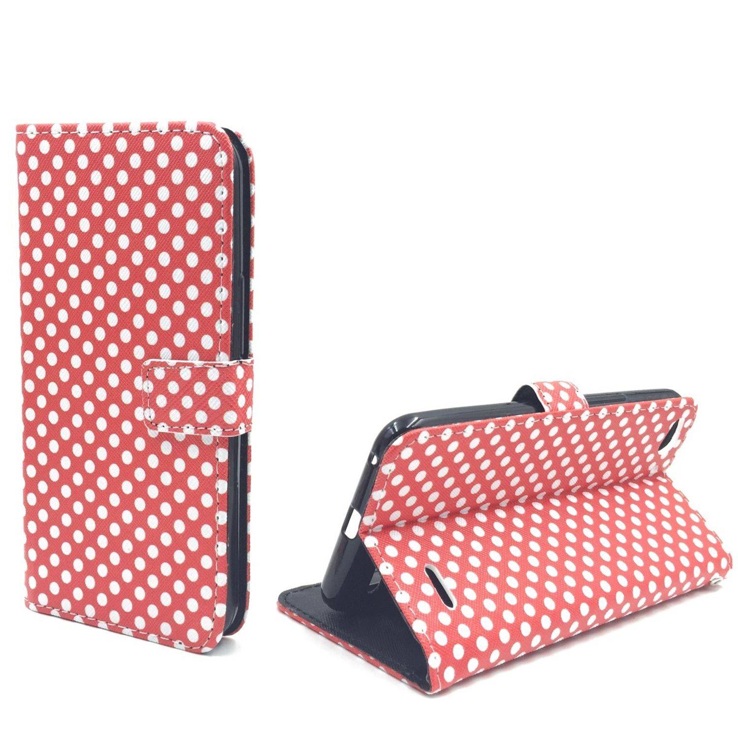 Vodafone Smart Ultra 6 Handyhülle Bookcover Rot