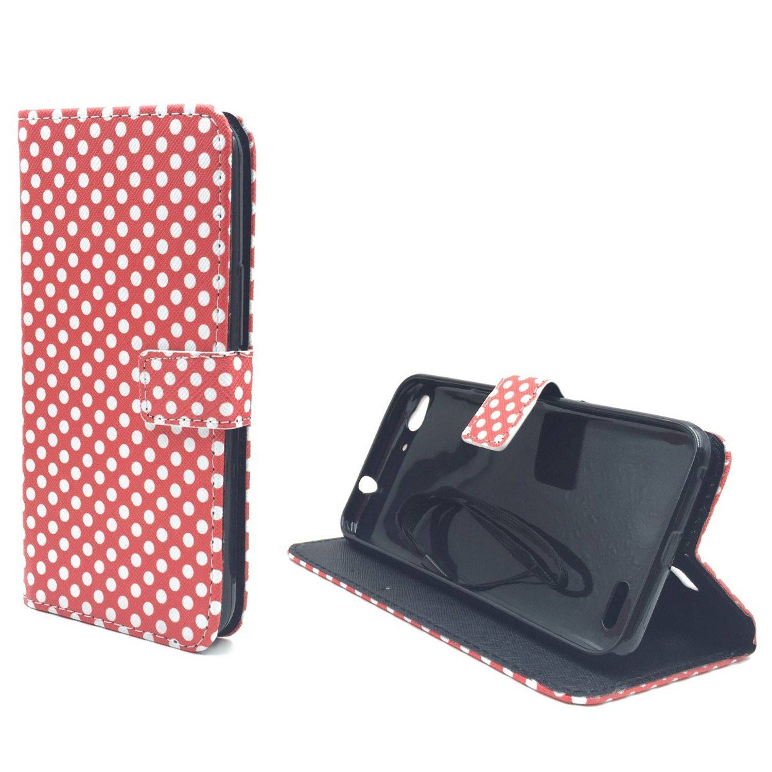 Vodafone Smart Ultra 6 Handyhülle Bookcover Rot