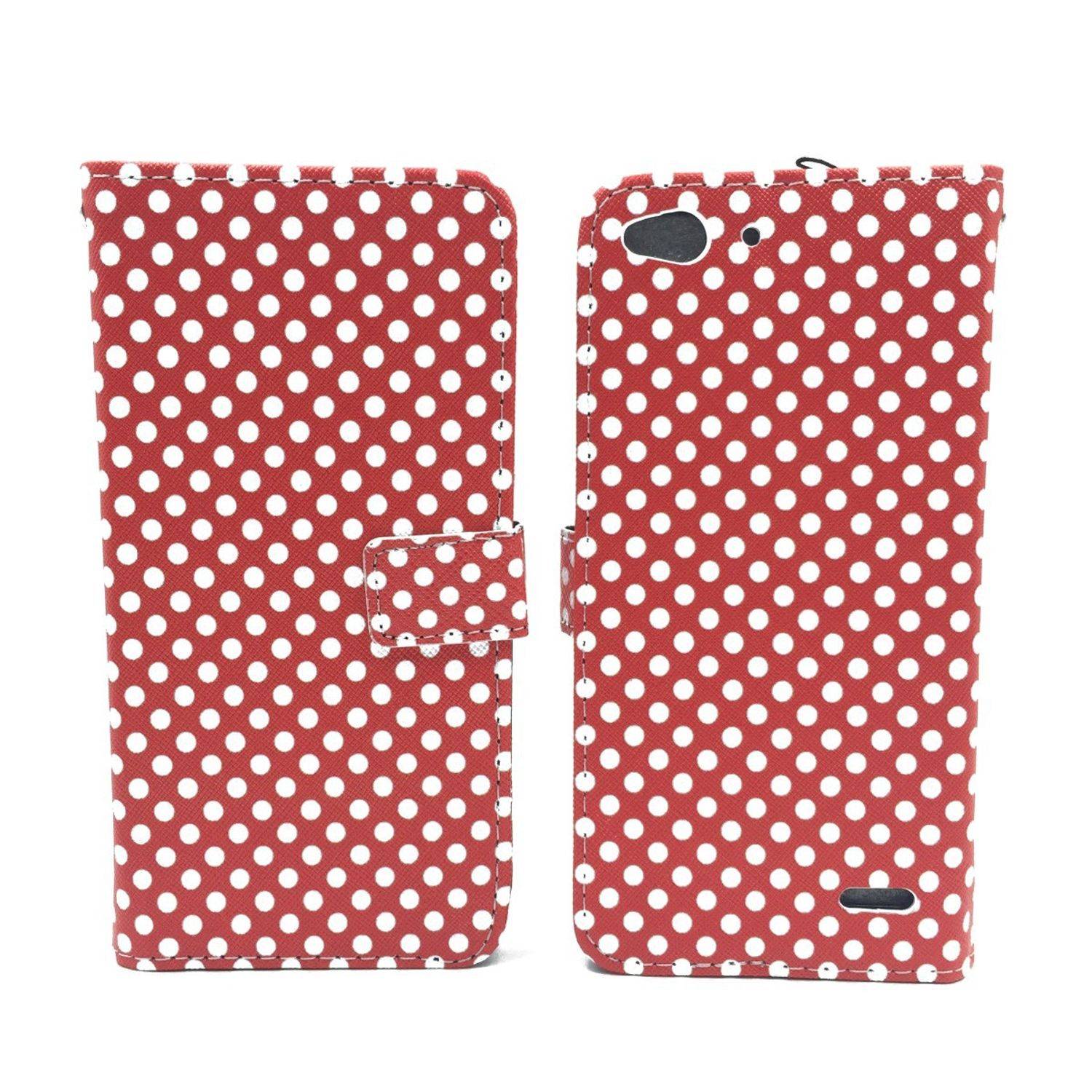 Vodafone Smart Ultra 6 Handyhülle Bookcover Rot