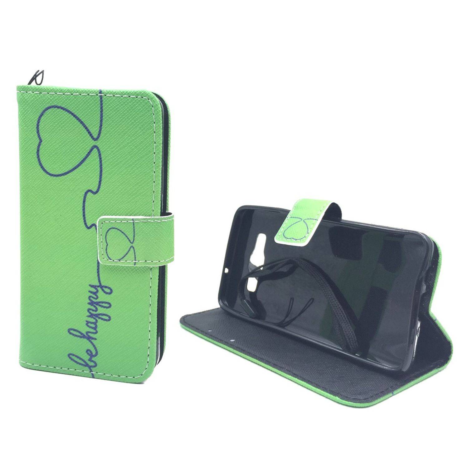 Samsung Galaxy A3 (2015) Handyhülle Bookcover Grün