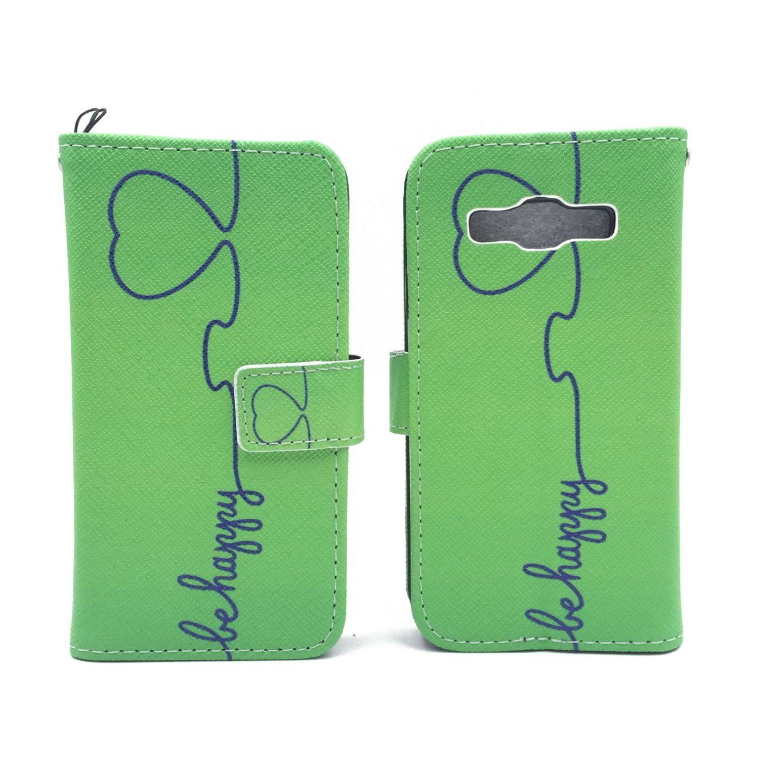 Samsung Galaxy A3 (2015) Handyhülle Bookcover Grün