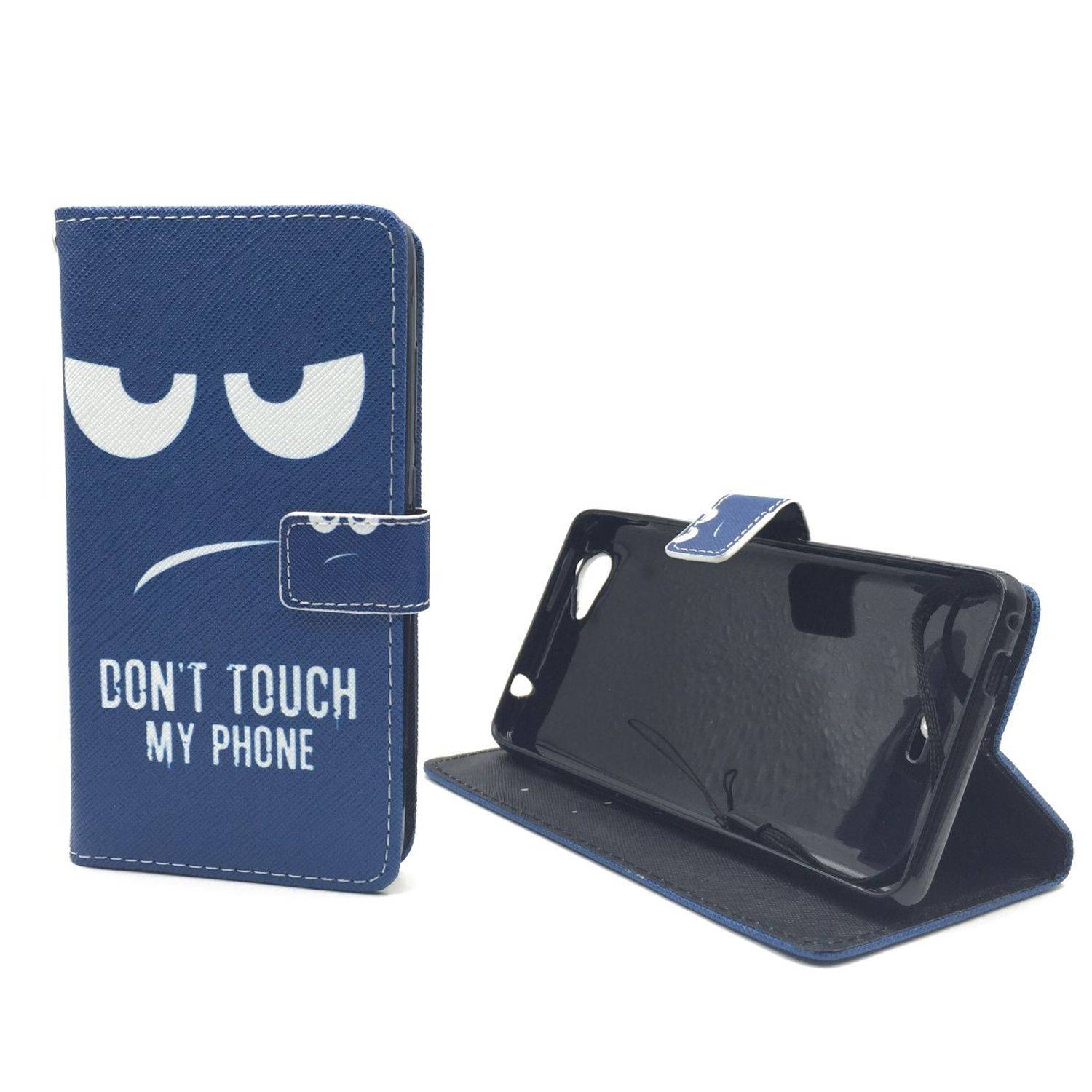 Wiko Pulp Fab Handyhülle Bookcover Blau