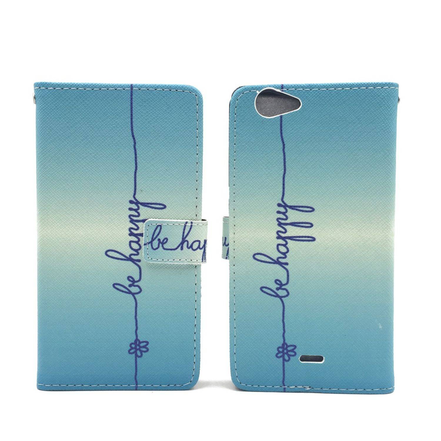 Wiko Pulp Fab Handyhülle Bookcover Blau