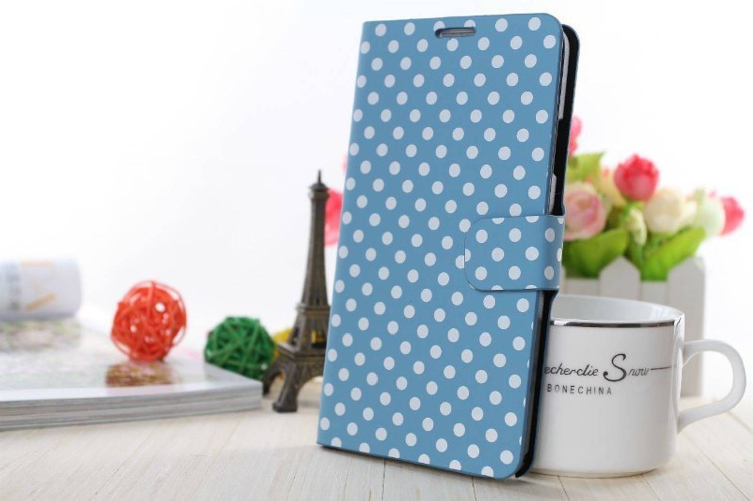 HTC One M8 Handyhülle Backcover Blau