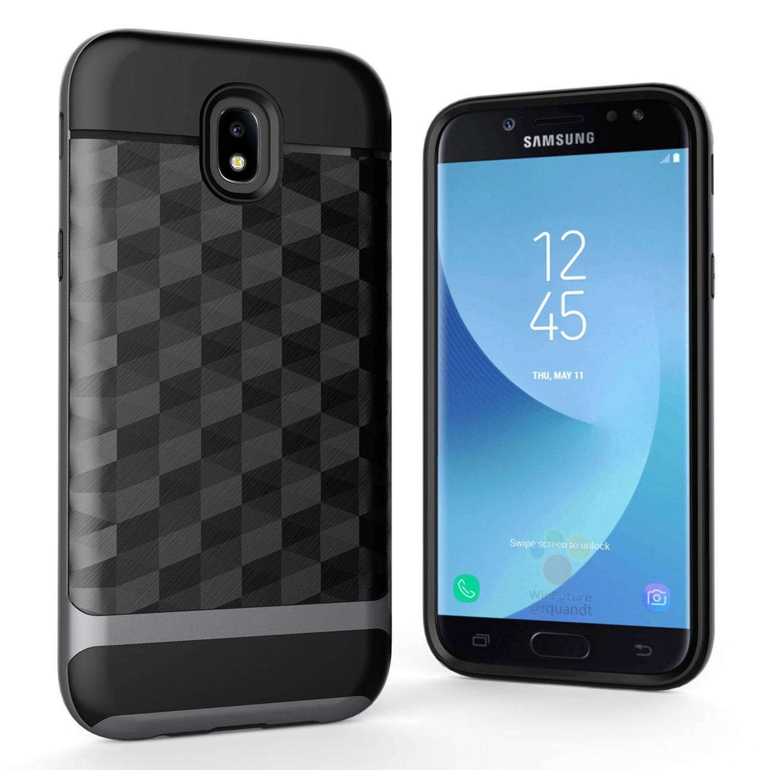 Samsung Galaxy J3 (2017) Handyhülle Backcover Grau