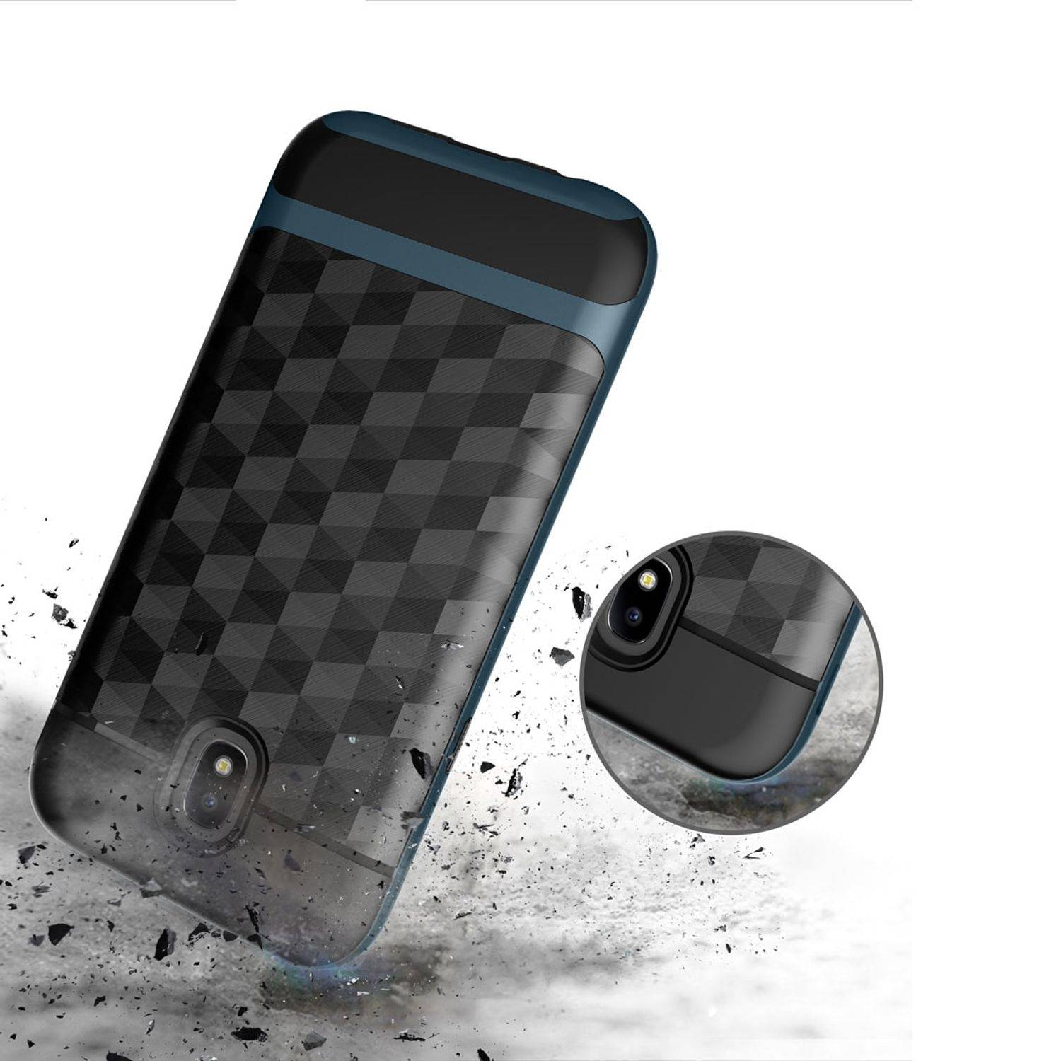 Samsung Galaxy J3 (2017) Handyhülle Backcover Grau