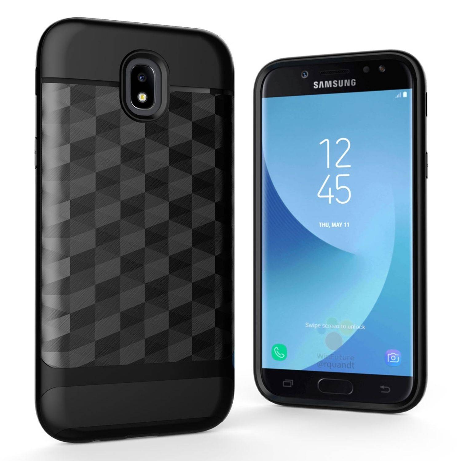 Samsung Galaxy J5 (2017) Handyhülle Backcover Schwarz