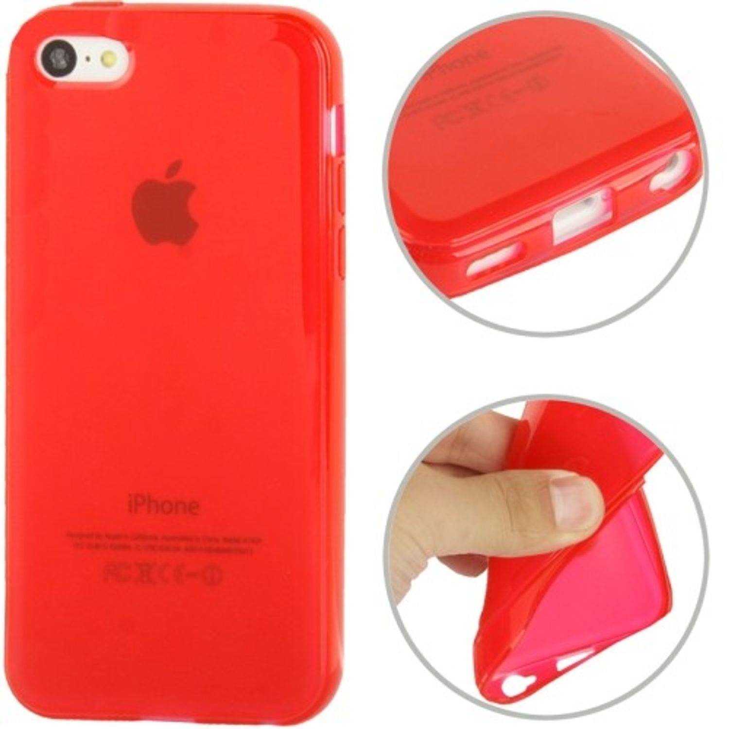 Apple iPhone 5c Handyhülle Backcover Rot