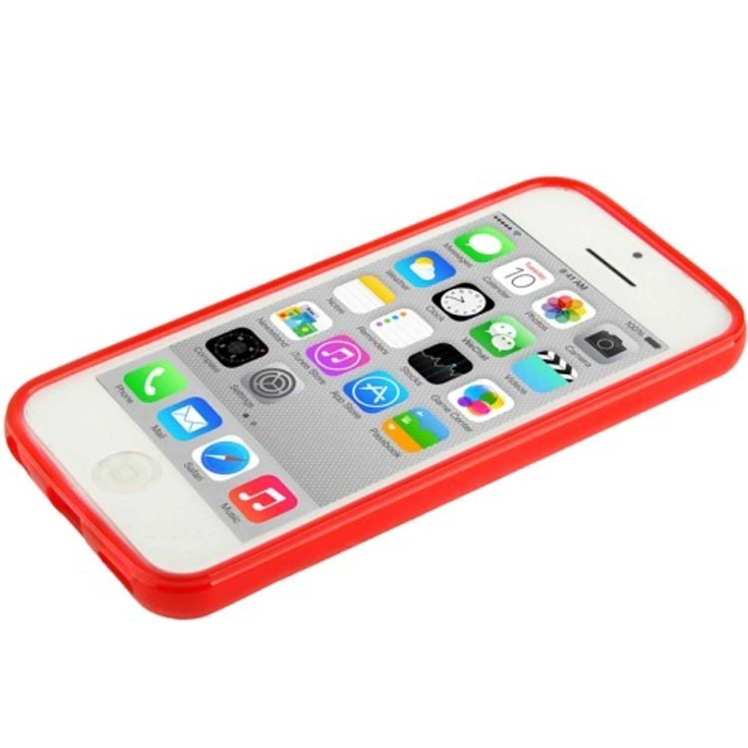Apple iPhone 5c Handyhülle Backcover Rot