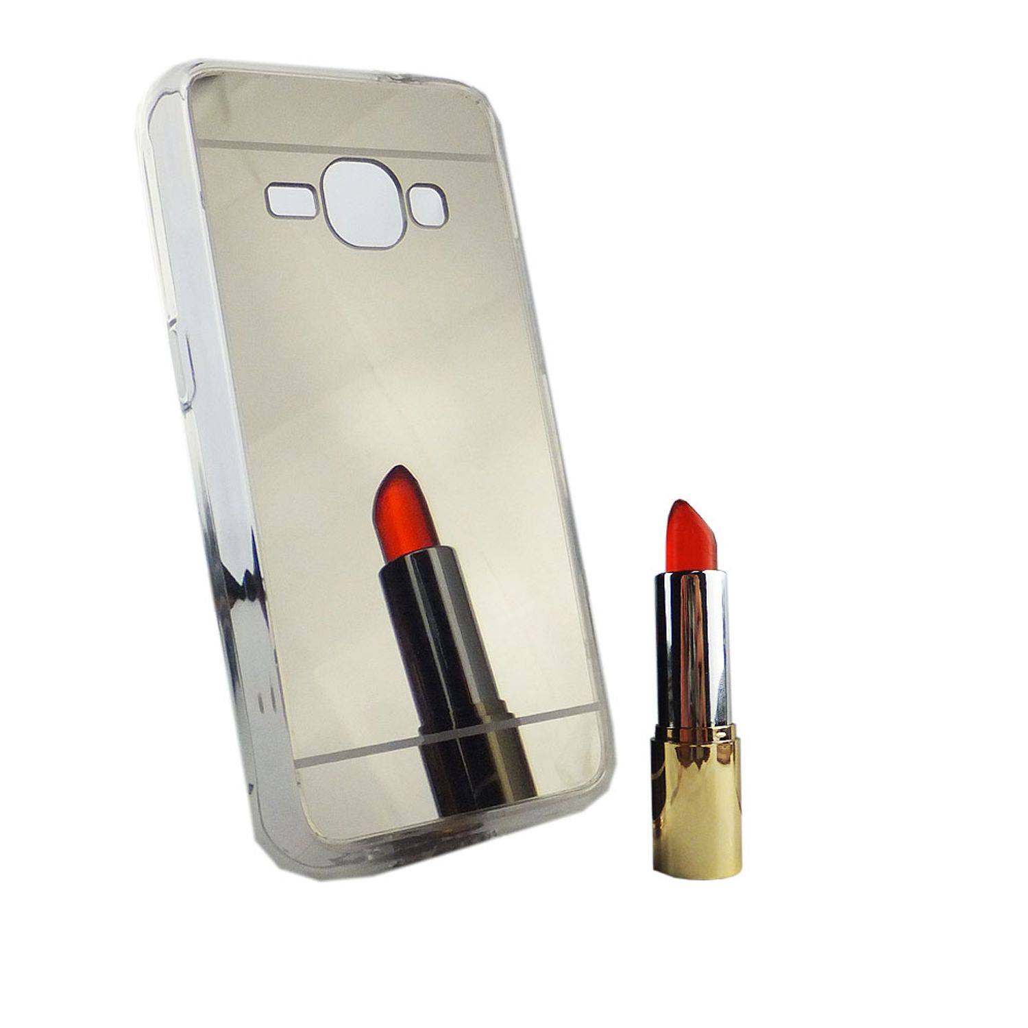 Samsung Galaxy J1 (2016) Handyhülle Backcover Silber