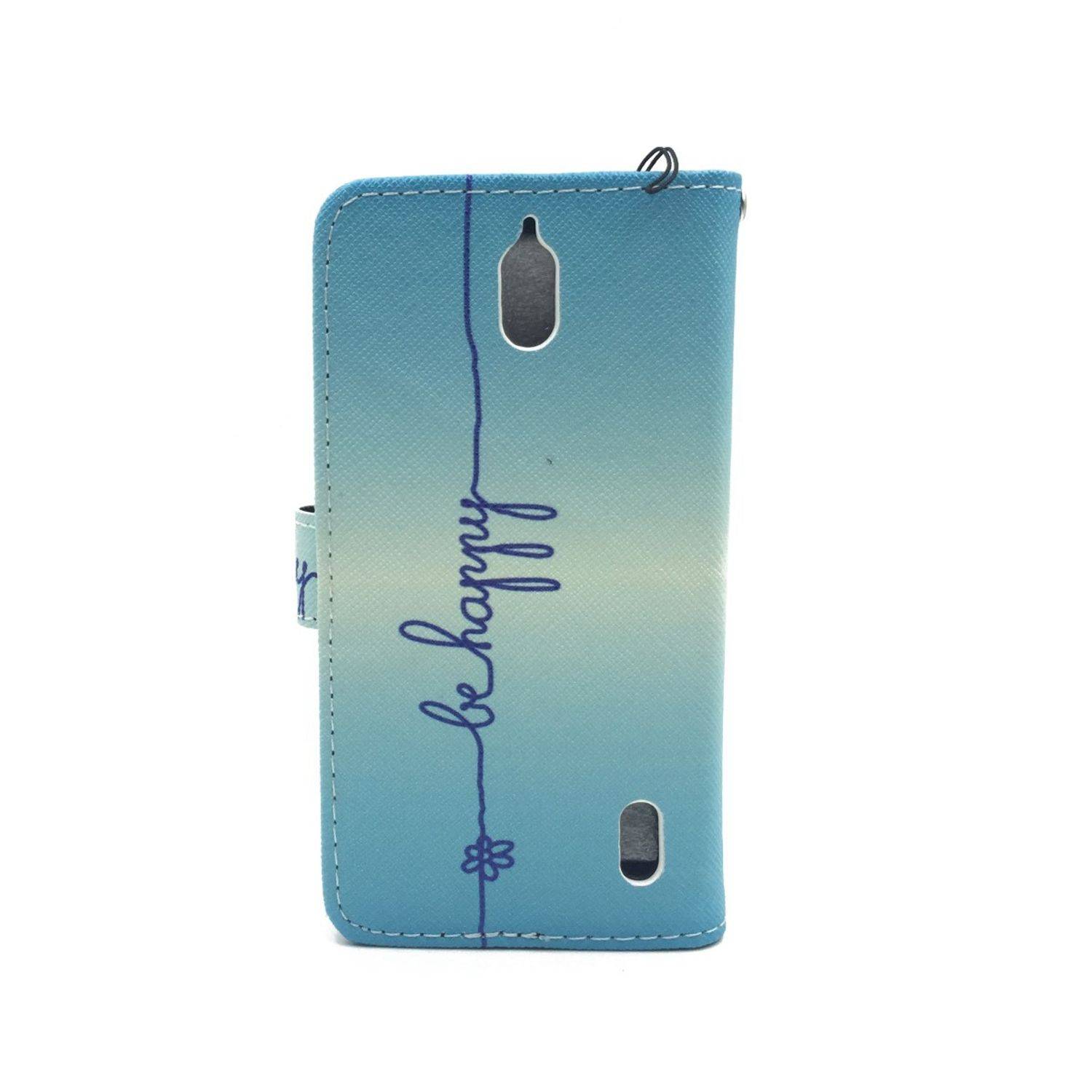 Huawei Y625 Handyhülle Bookcover Blau