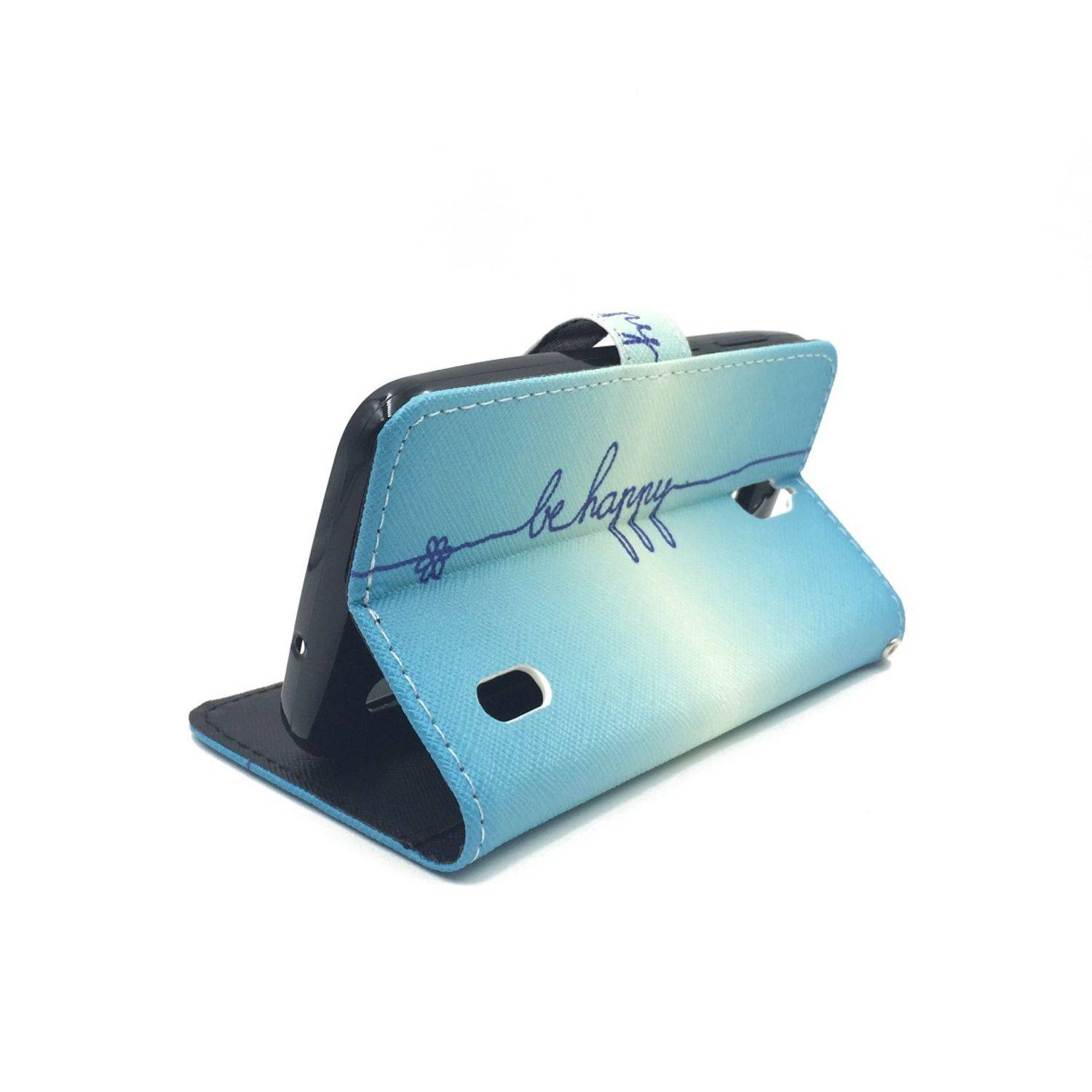 Huawei Y625 Handyhülle Bookcover Blau