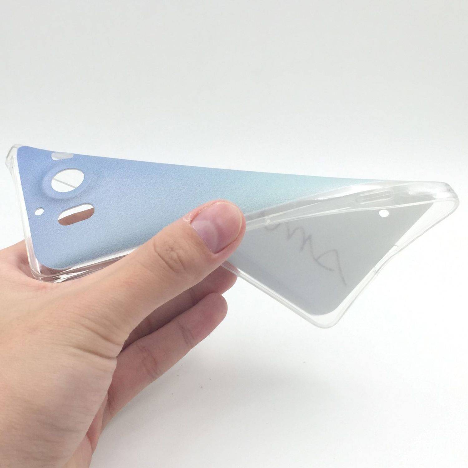 Microsoft Lumia 950 Handyhülle Backcover Blau