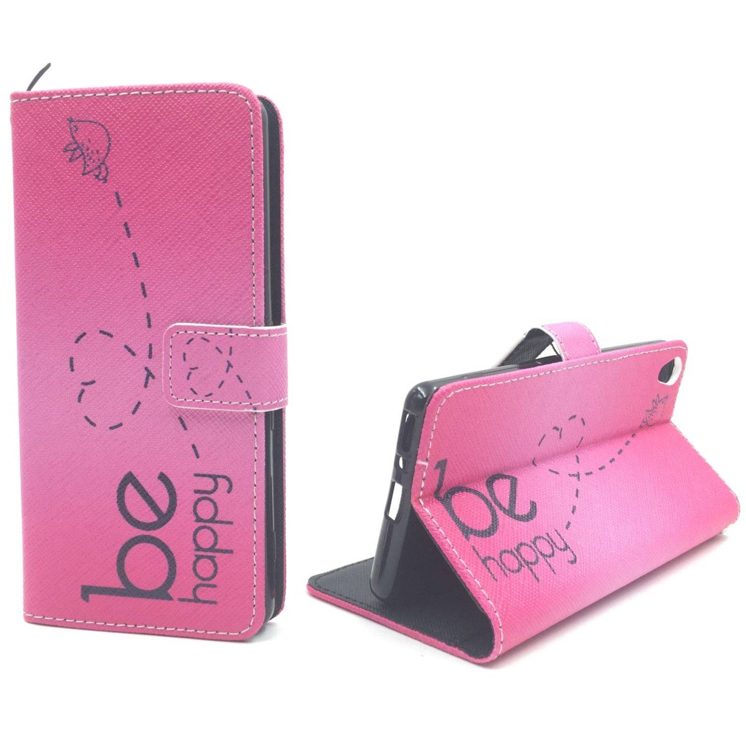 Sony Xperia XA Handyhülle Bookcover Rosa