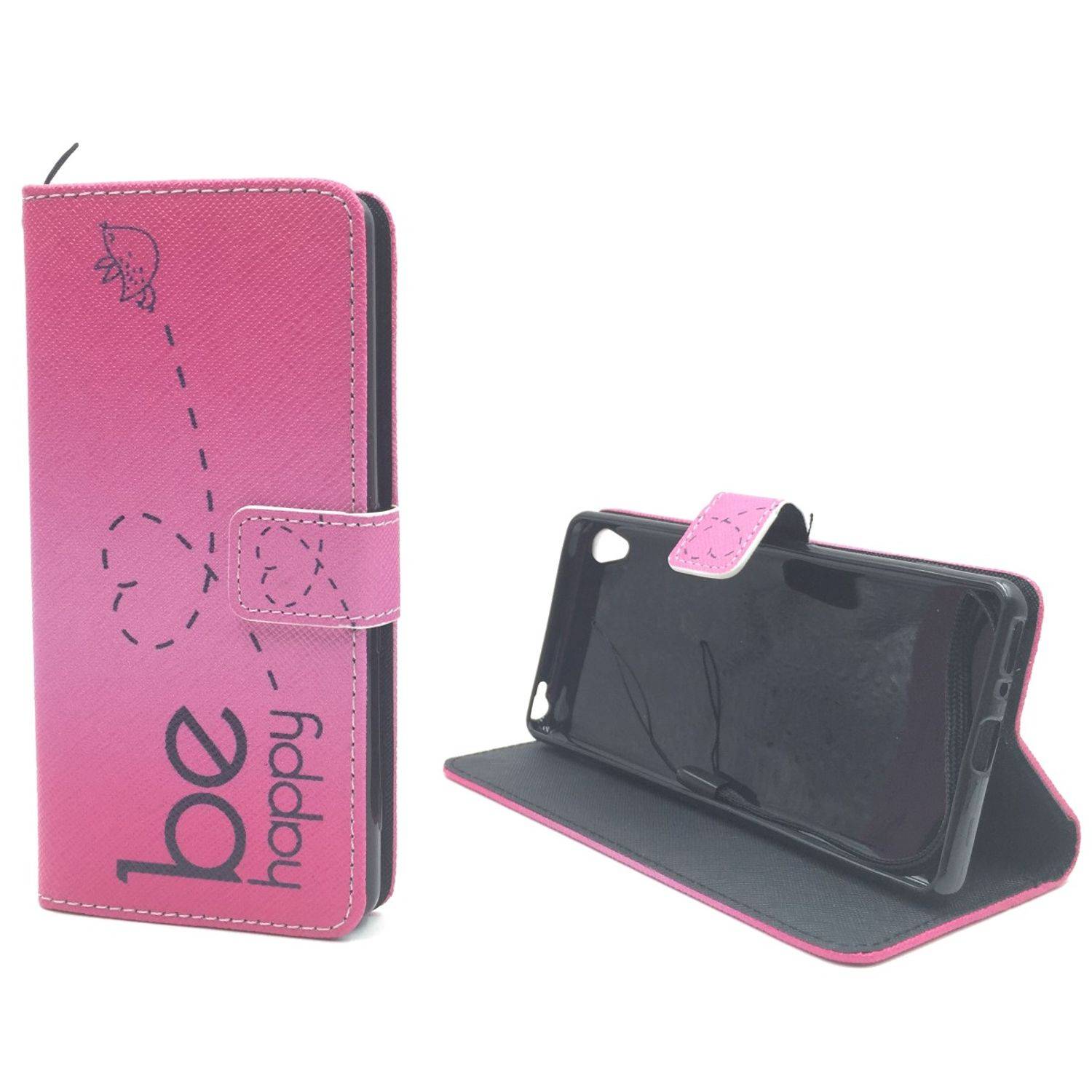 Sony Xperia XA Handyhülle Bookcover Rosa