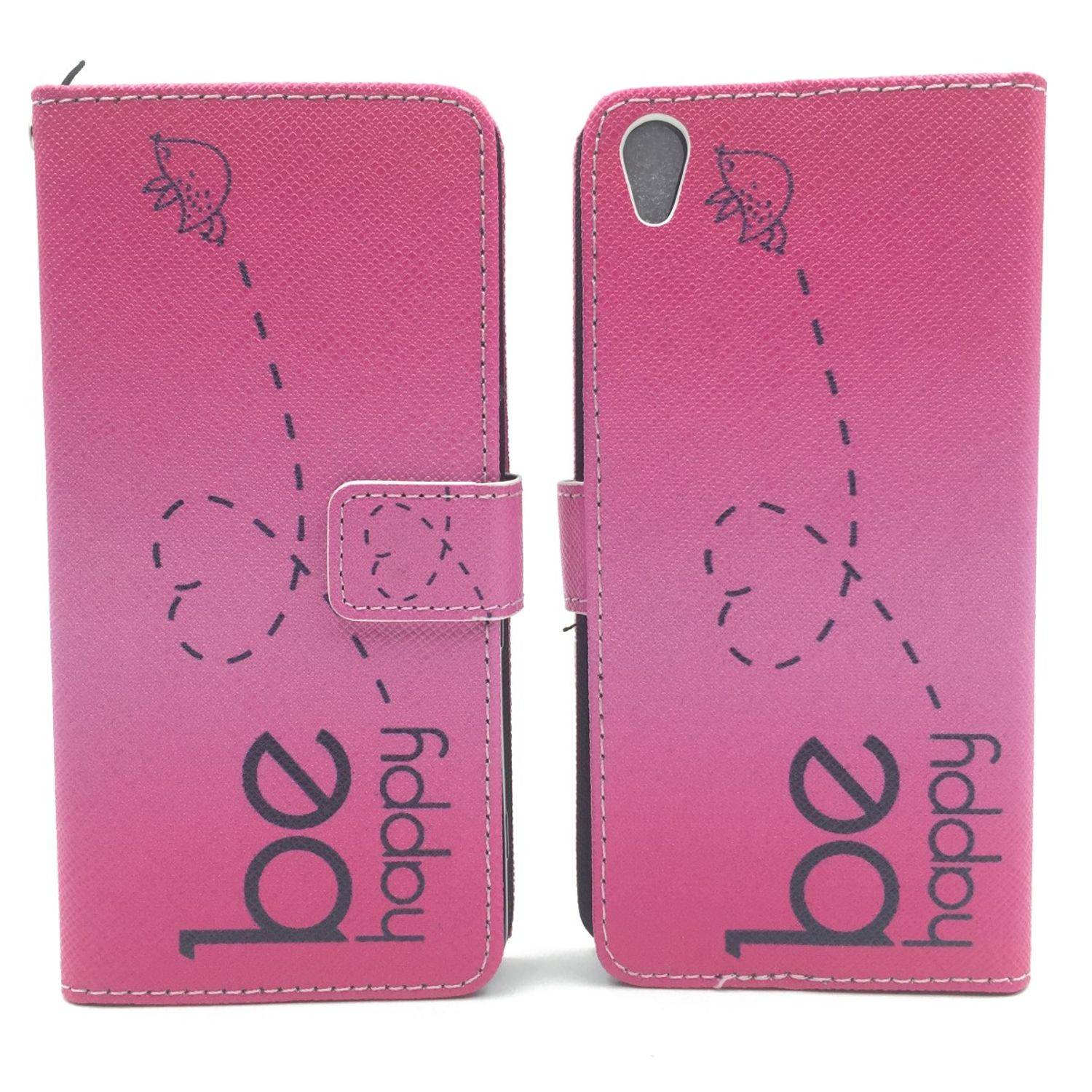 Sony Xperia XA Handyhülle Bookcover Rosa