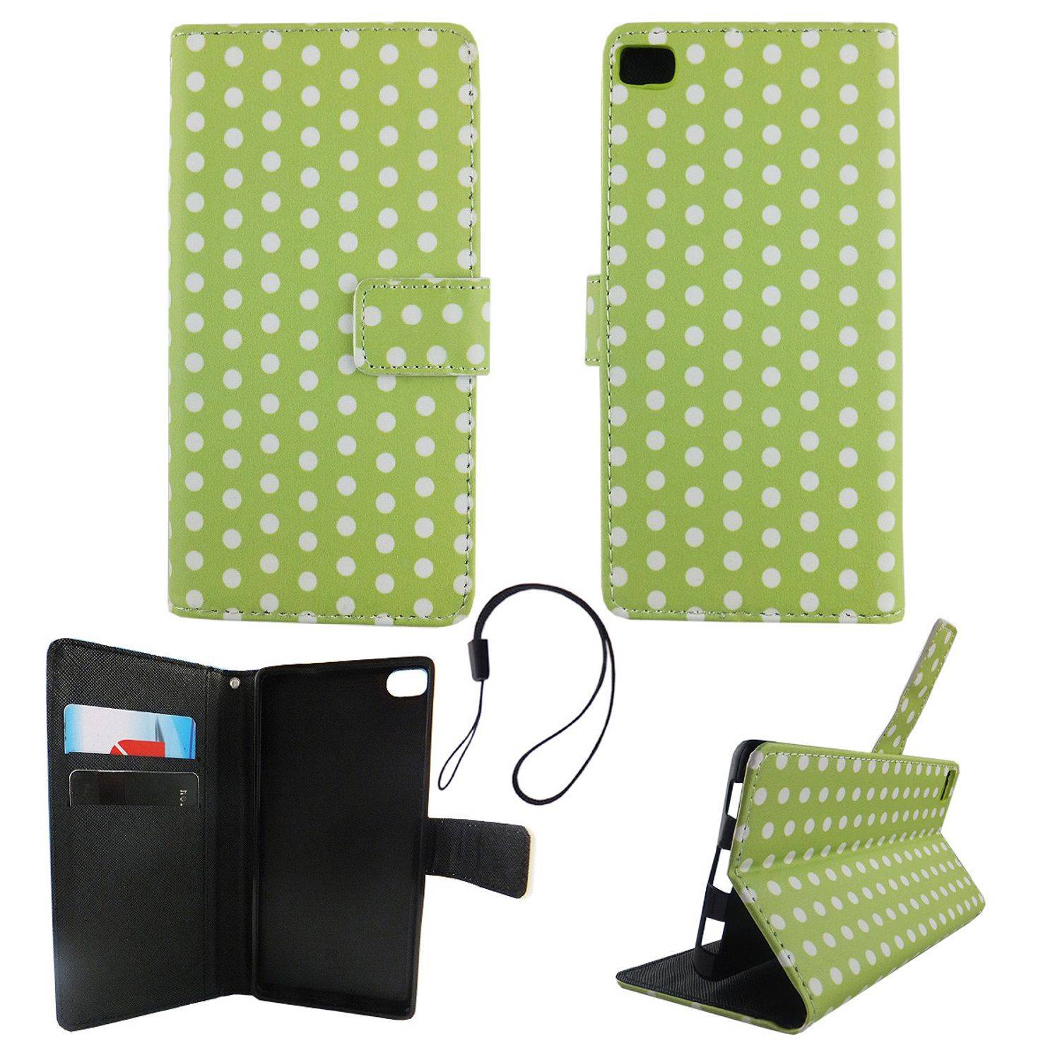 Huawei P8 Handyhülle Backcover Grün
