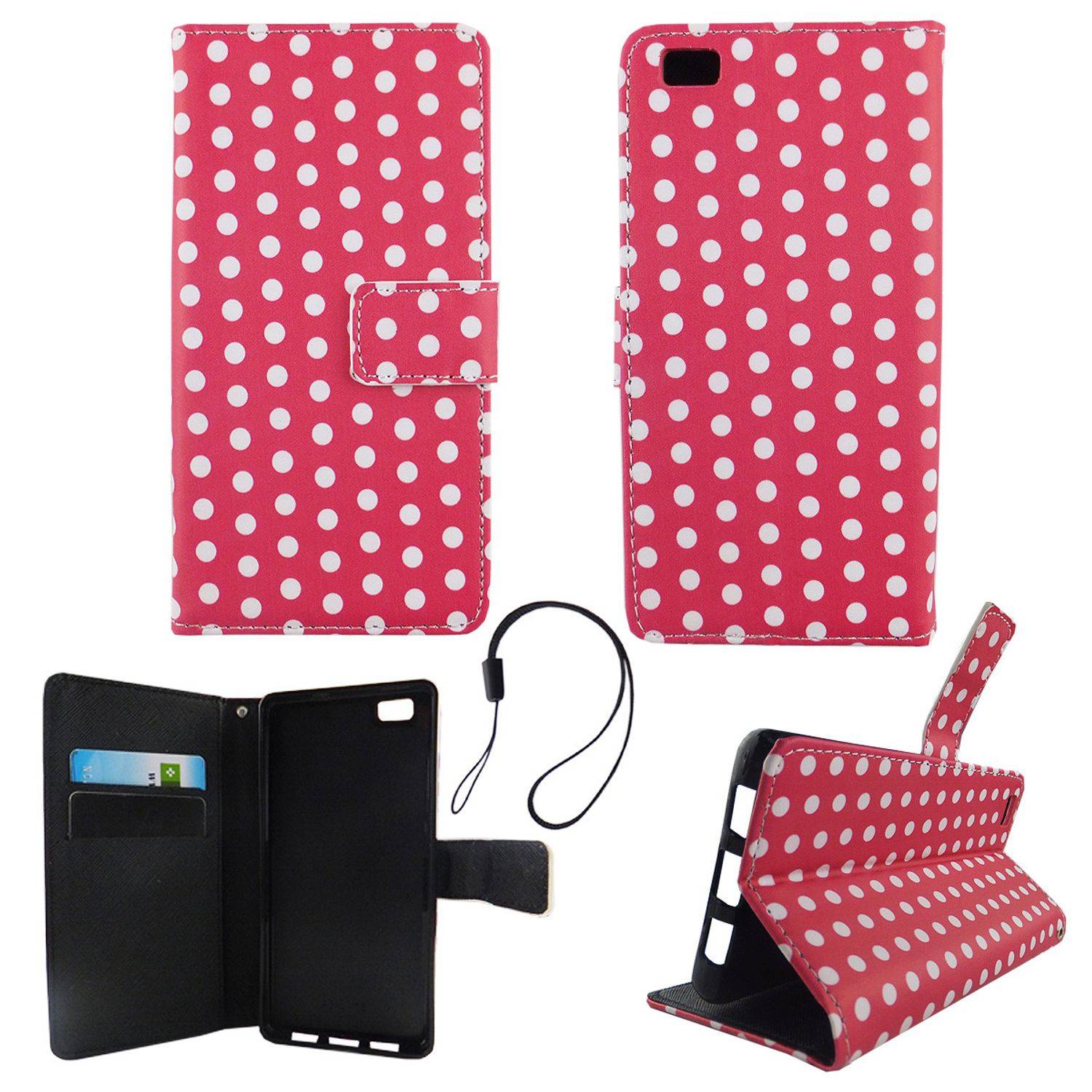 Huawei P8 Lite Handyhülle Backcover Rosa