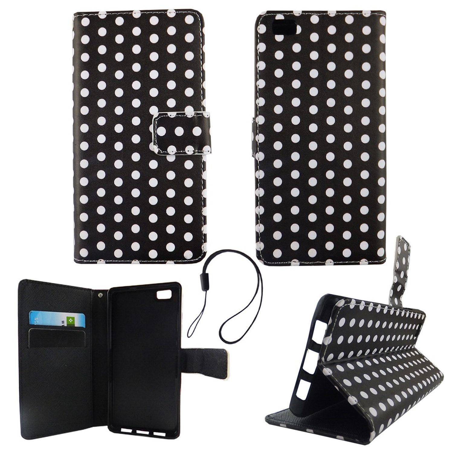 Huawei P8 Lite Handyhülle Backcover Schwarz