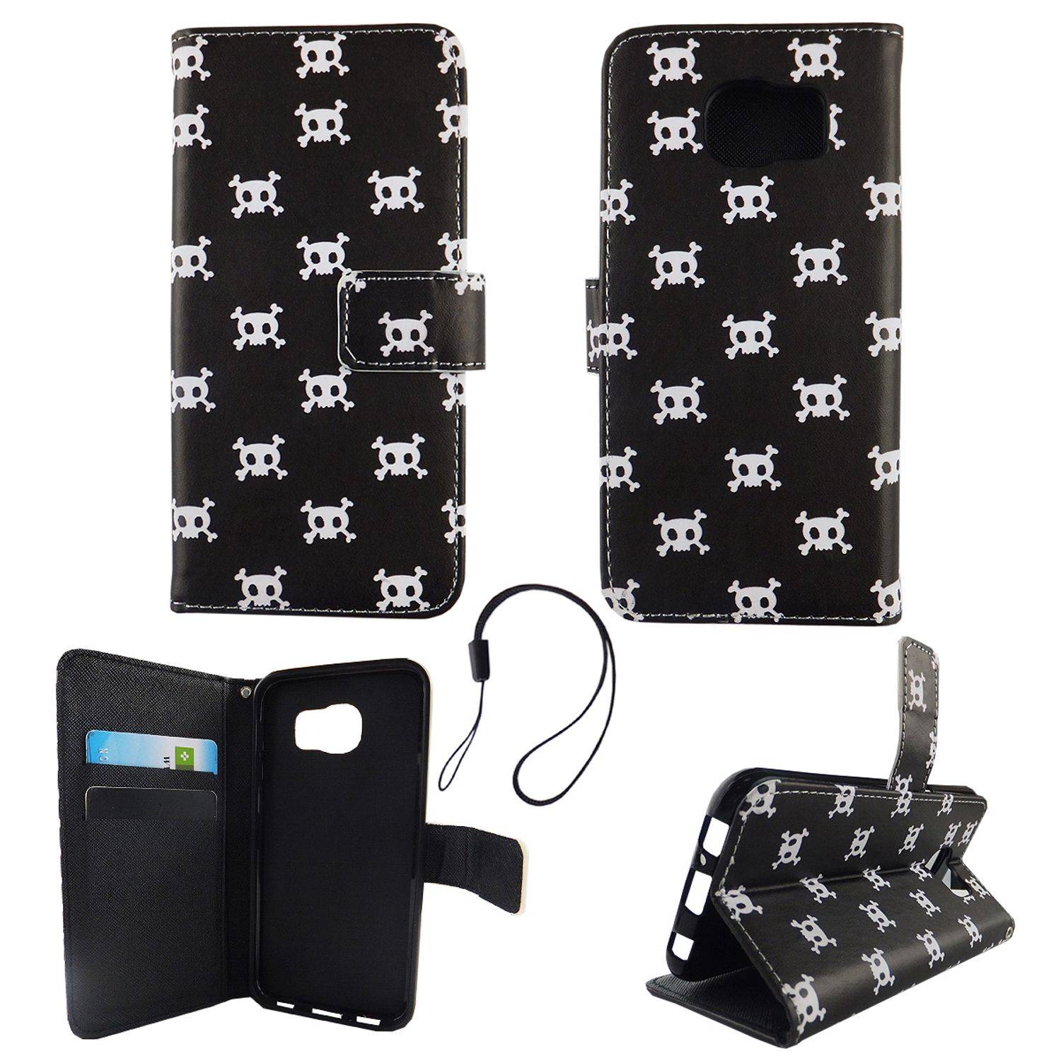 Samsung Galaxy S6 Handyhülle Backcover Schwarz