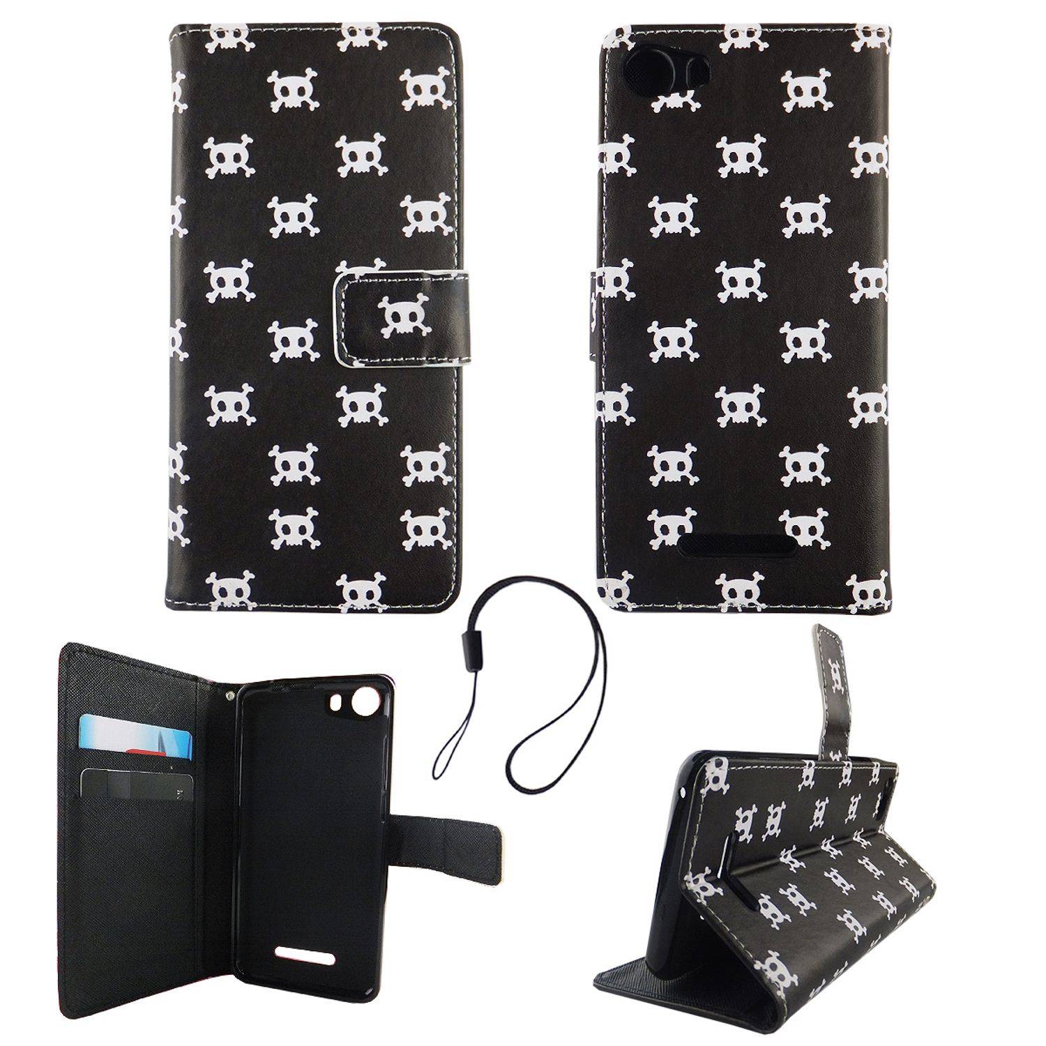 Wiko Lenny 2 Handyhülle Backcover Schwarz