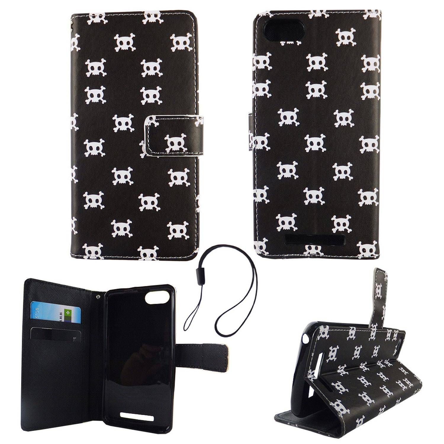 Wiko Lenny 3 Handyhülle Backcover Schwarz