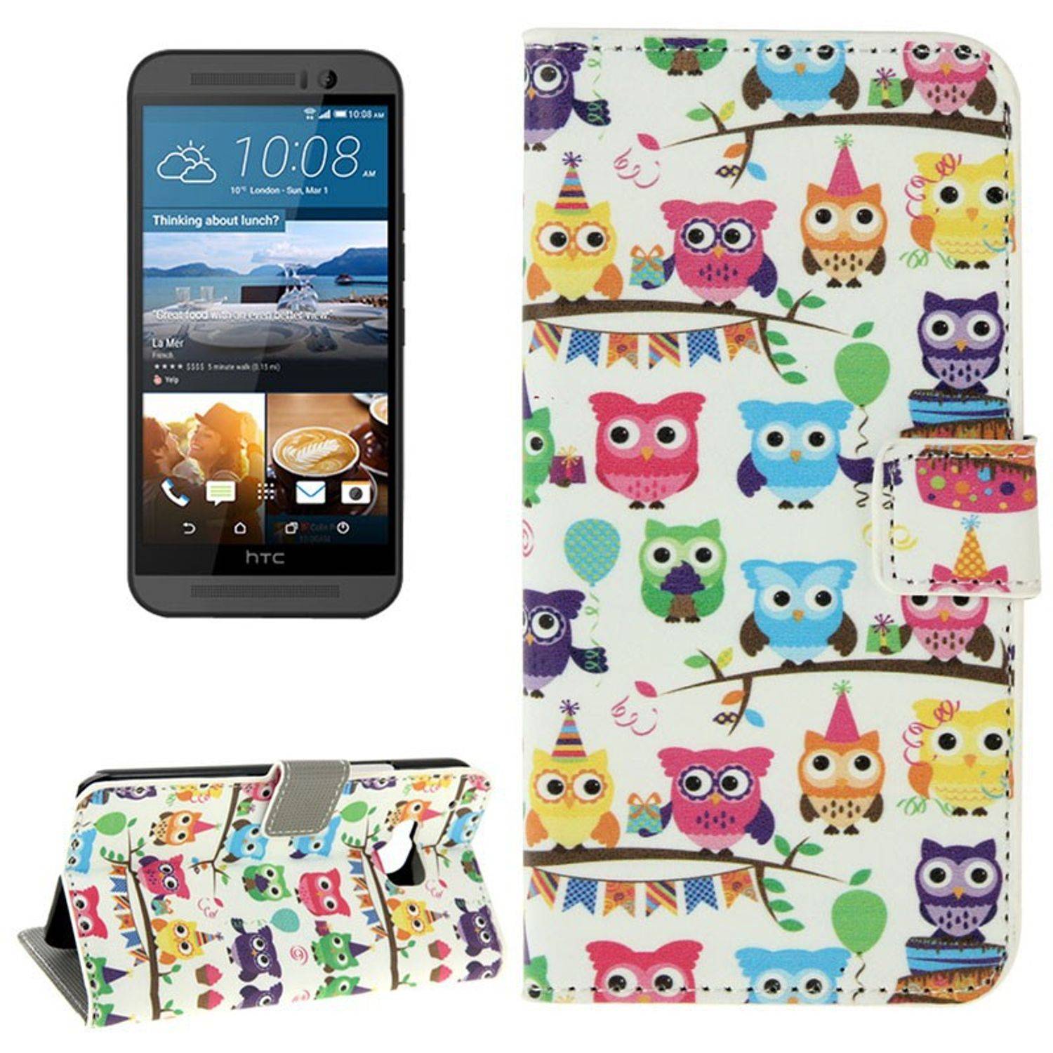 HTC One M9 Handyhülle Backcover Mehrfarbig