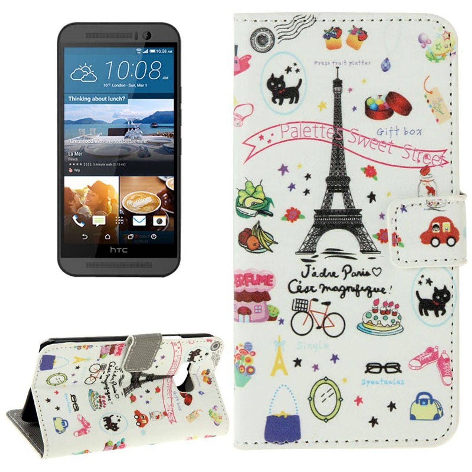 HTC One M9 Handyhülle Backcover Mehrfarbig