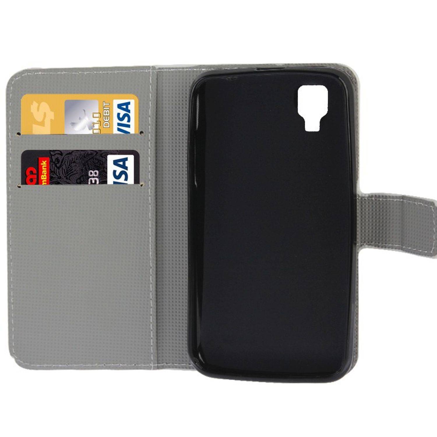 HTC One M9 Handyhülle Backcover Mehrfarbig