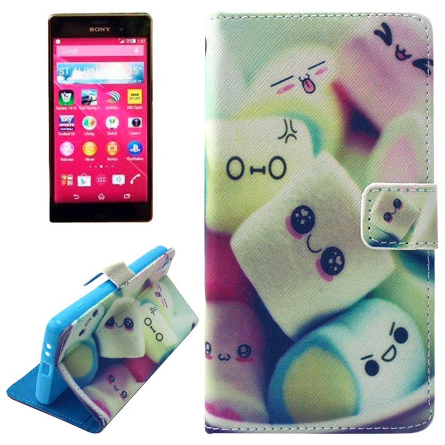 Sony Xperia Z3+ / Z4 Handyhülle Backcover Mehrfarbig