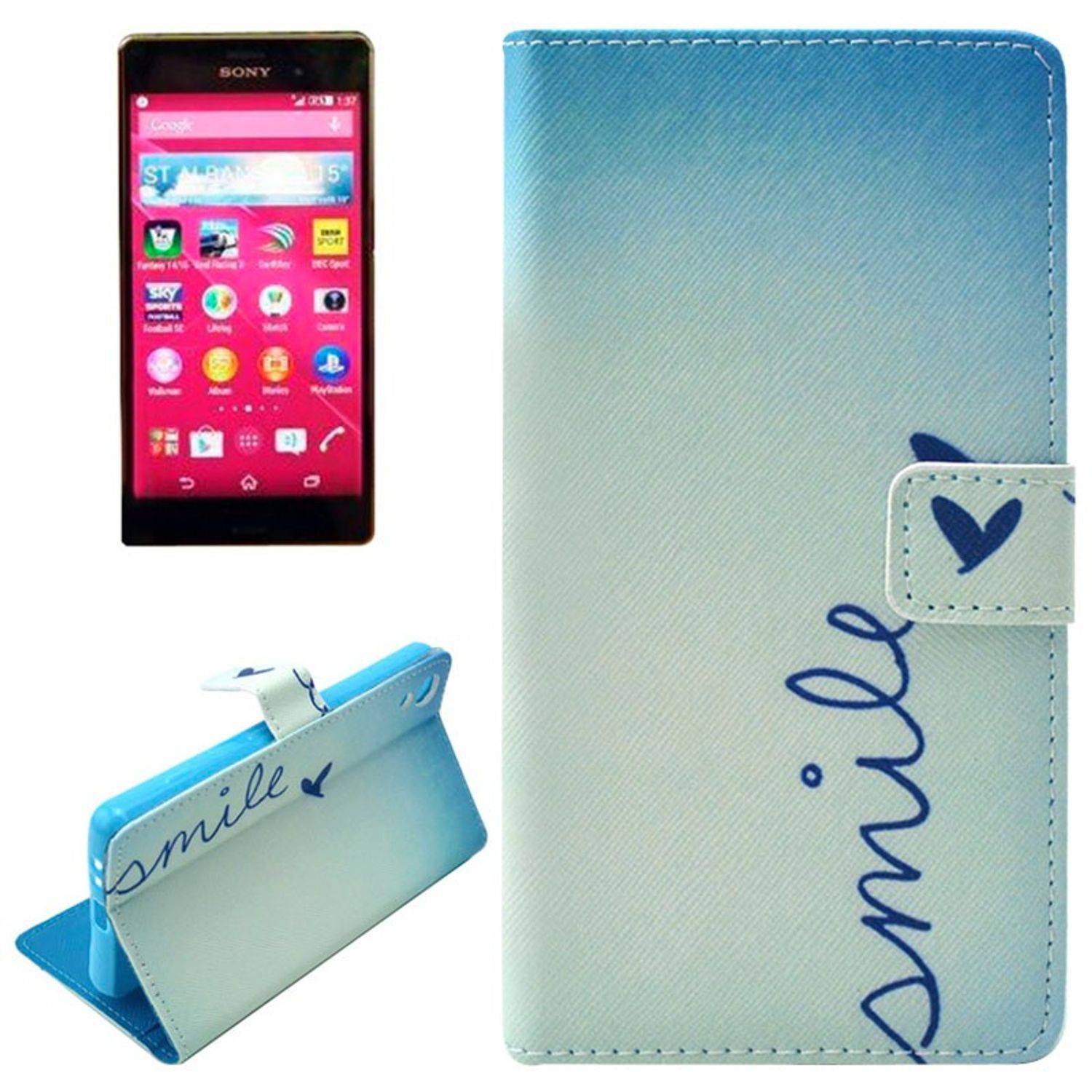 Sony Xperia Z3+ / Z4 Handyhülle Backcover Blau