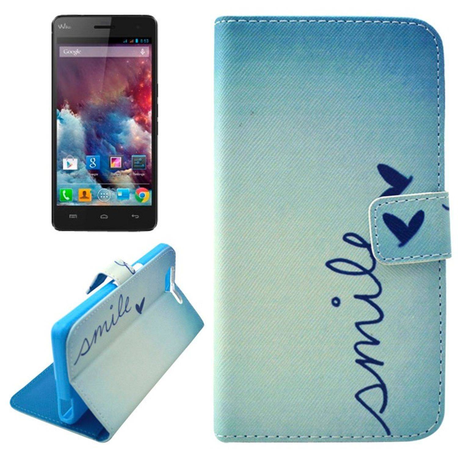 Wiko Highway Handyhülle Backcover Blau