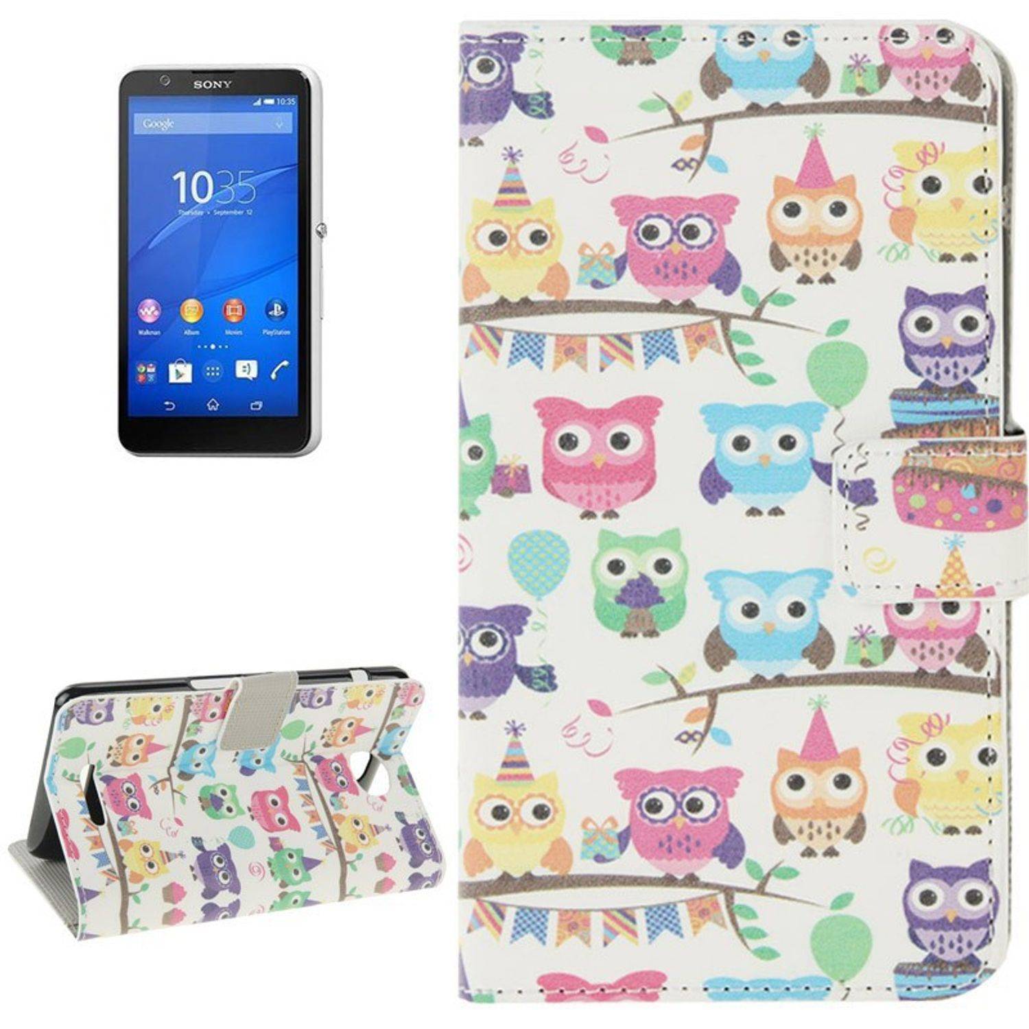 Sony Xperia E4 Handyhülle Backcover Mehrfarbig