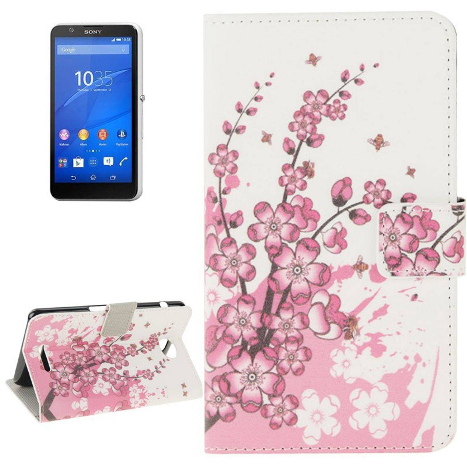 Sony Xperia E4 Handyhülle Backcover Mehrfarbig