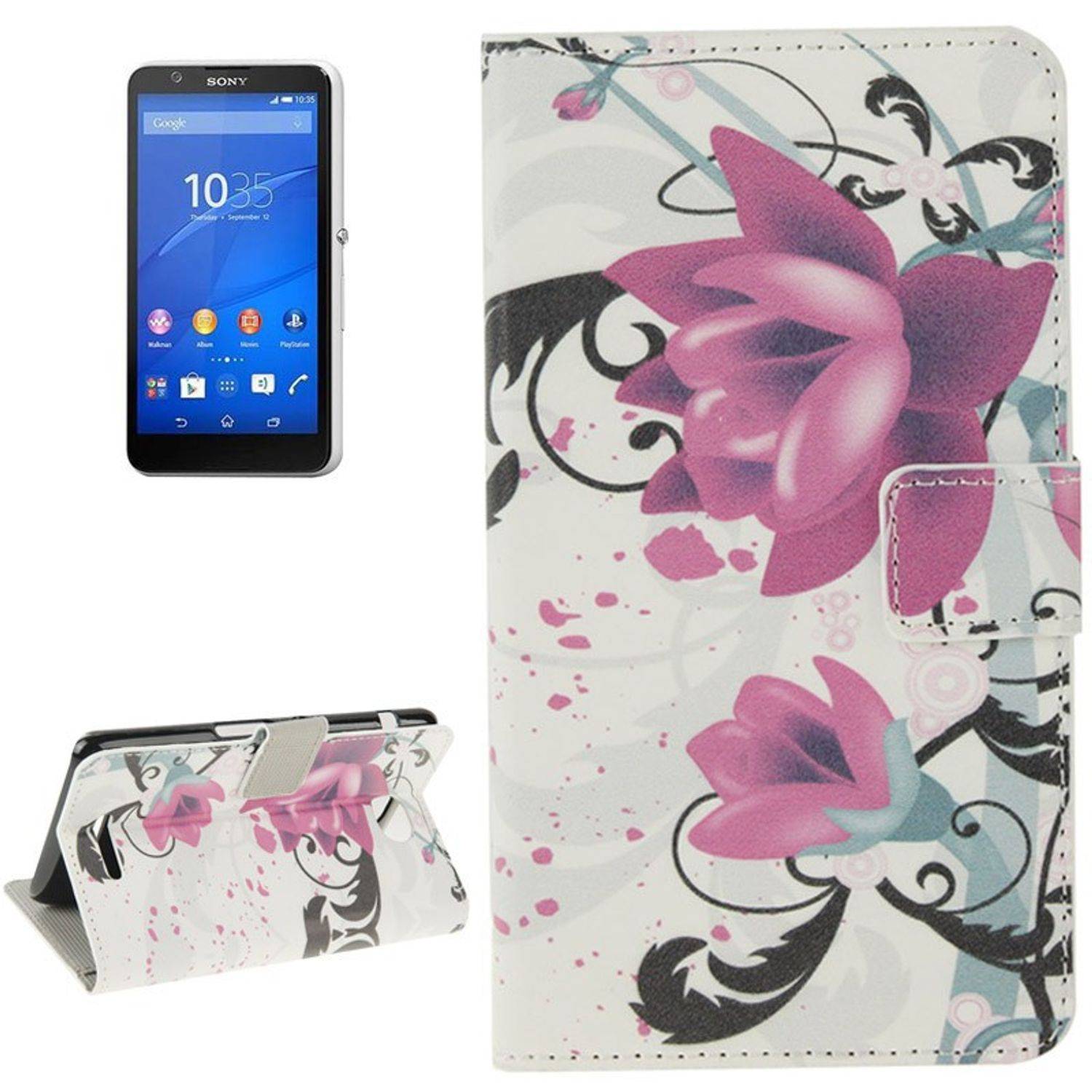 Sony Xperia E4 Handyhülle Backcover Mehrfarbig