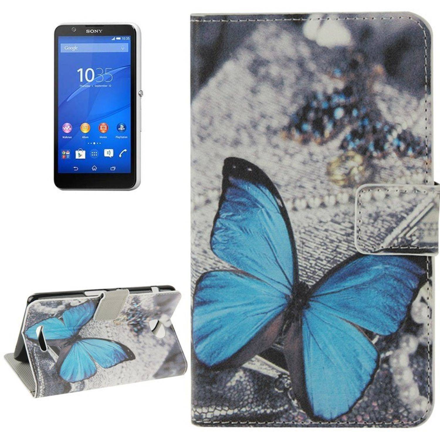 Sony Xperia E4 Handyhülle Backcover Mehrfarbig