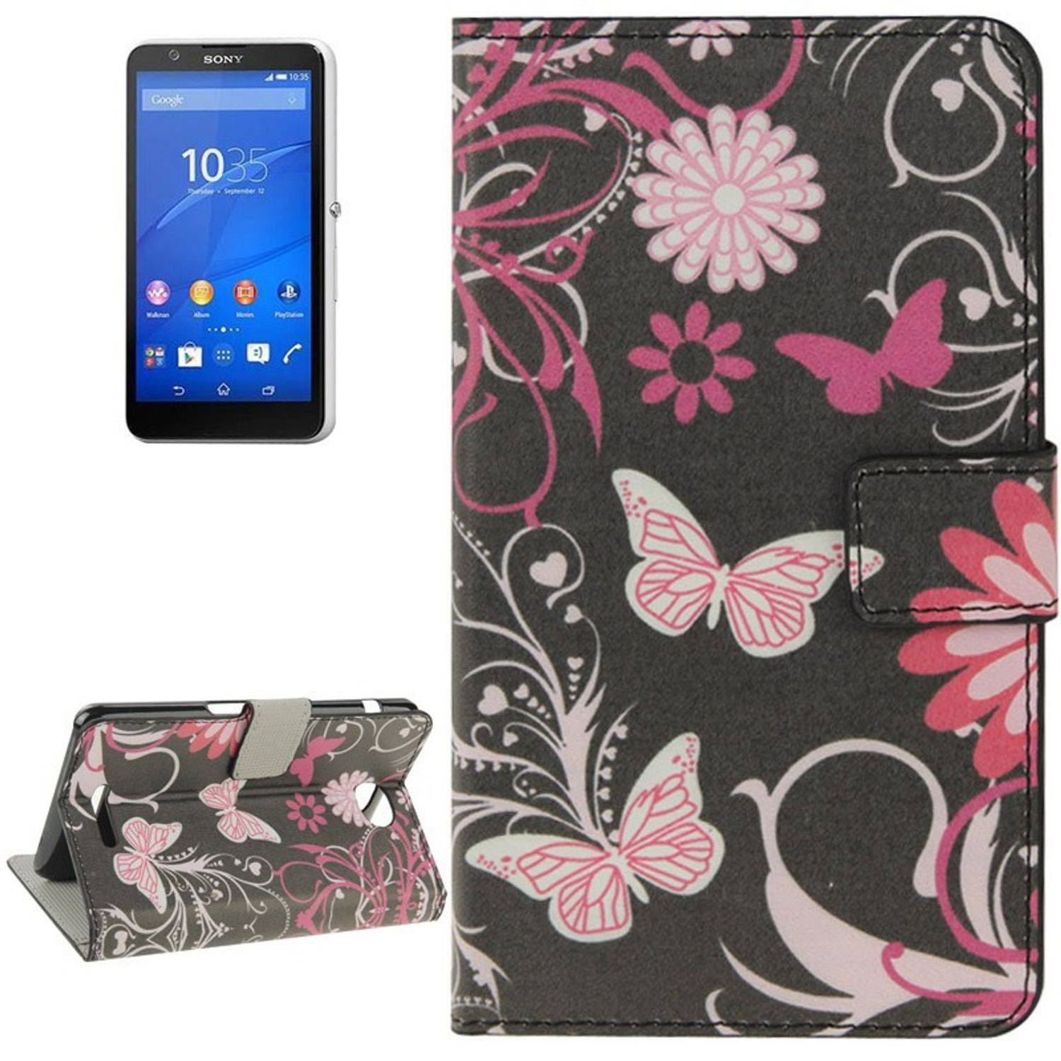 Sony Xperia E4 Handyhülle Backcover Mehrfarbig