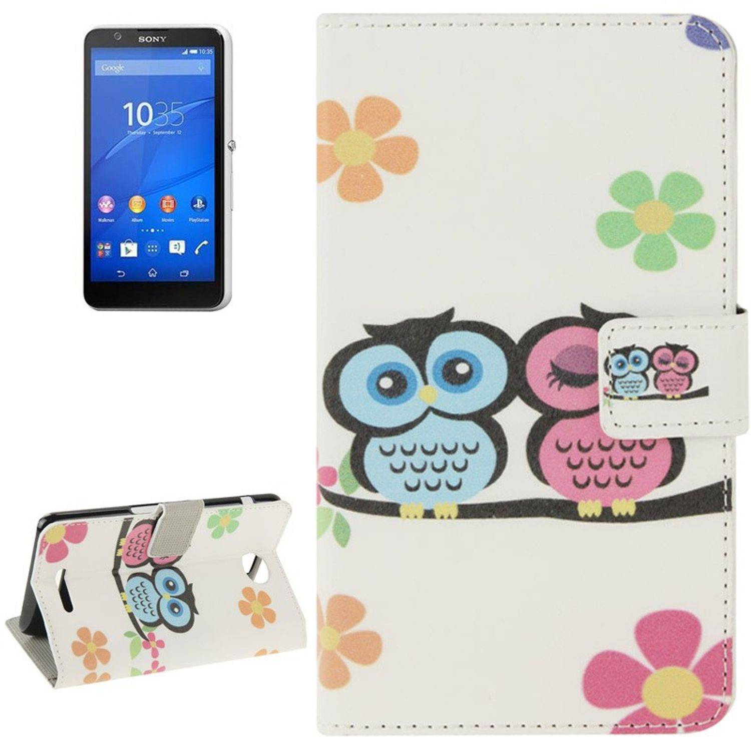 Sony Xperia E4 Handyhülle Backcover Mehrfarbig