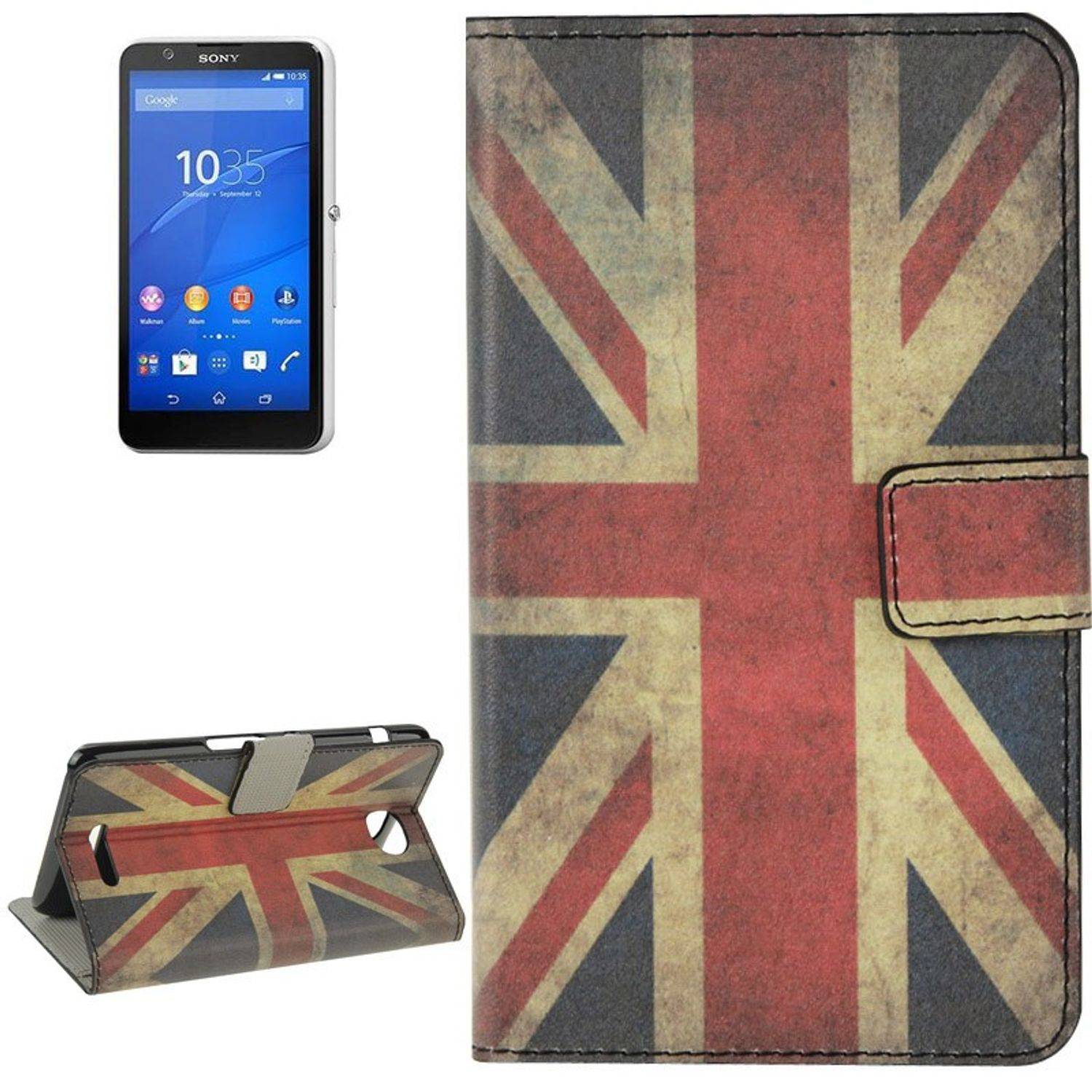 Sony Xperia E4 Handyhülle Backcover Mehrfarbig