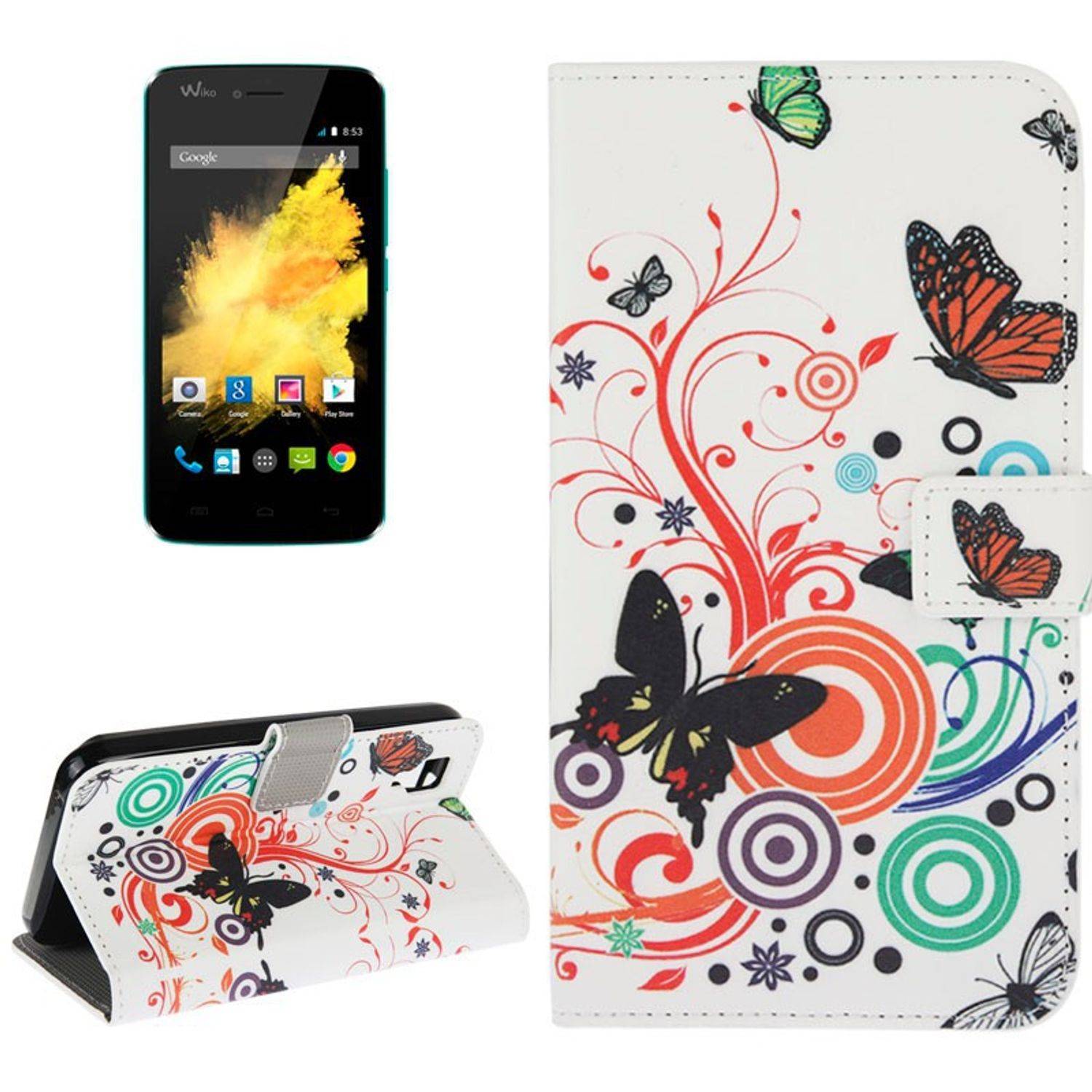 Wiko Sunset Handyhülle Backcover Mehrfarbig