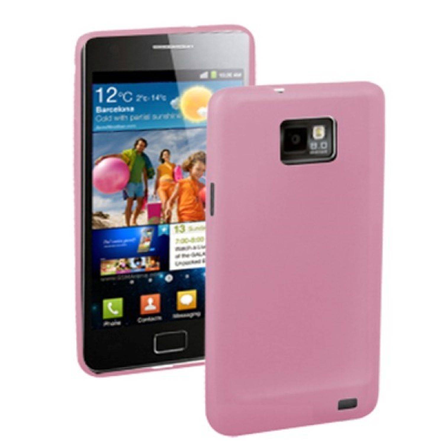 Samsung Galaxy S2 i9100 Handyhülle Backcover Rosa