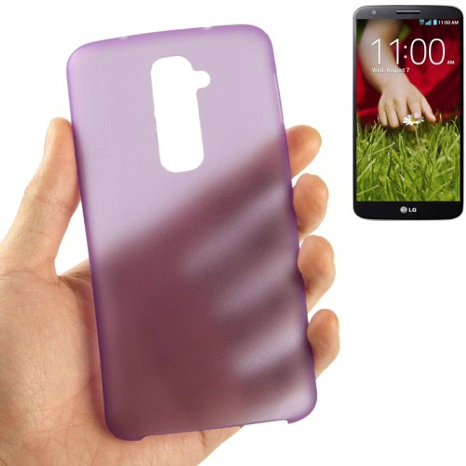 LG Optimus G2 Handyhülle Backcover Violett